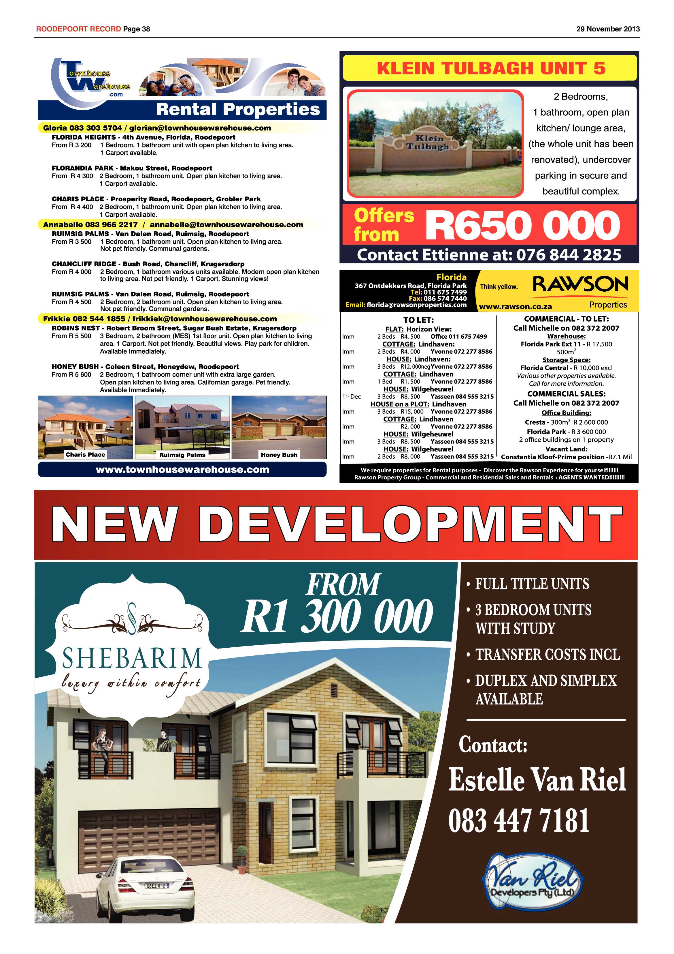 Roodepoort Record 29 November 2013 page 38