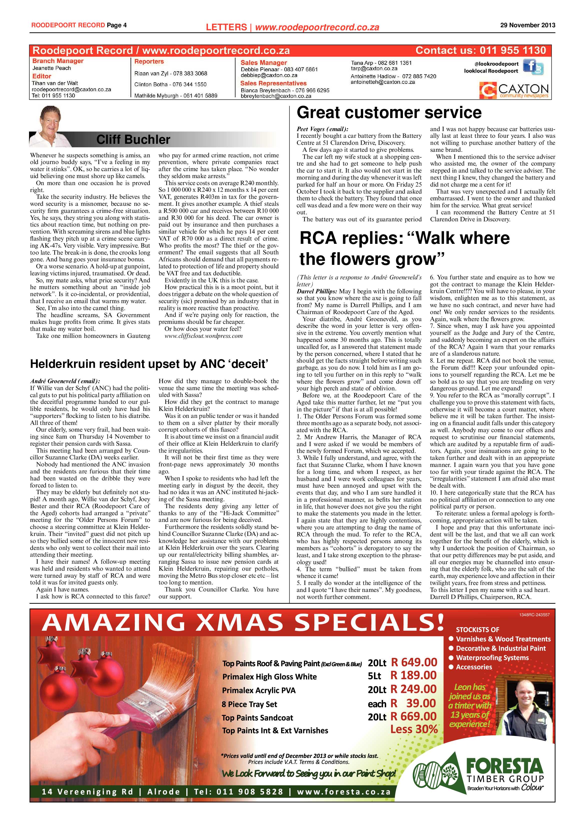 Roodepoort Record 29 November 2013 page 4