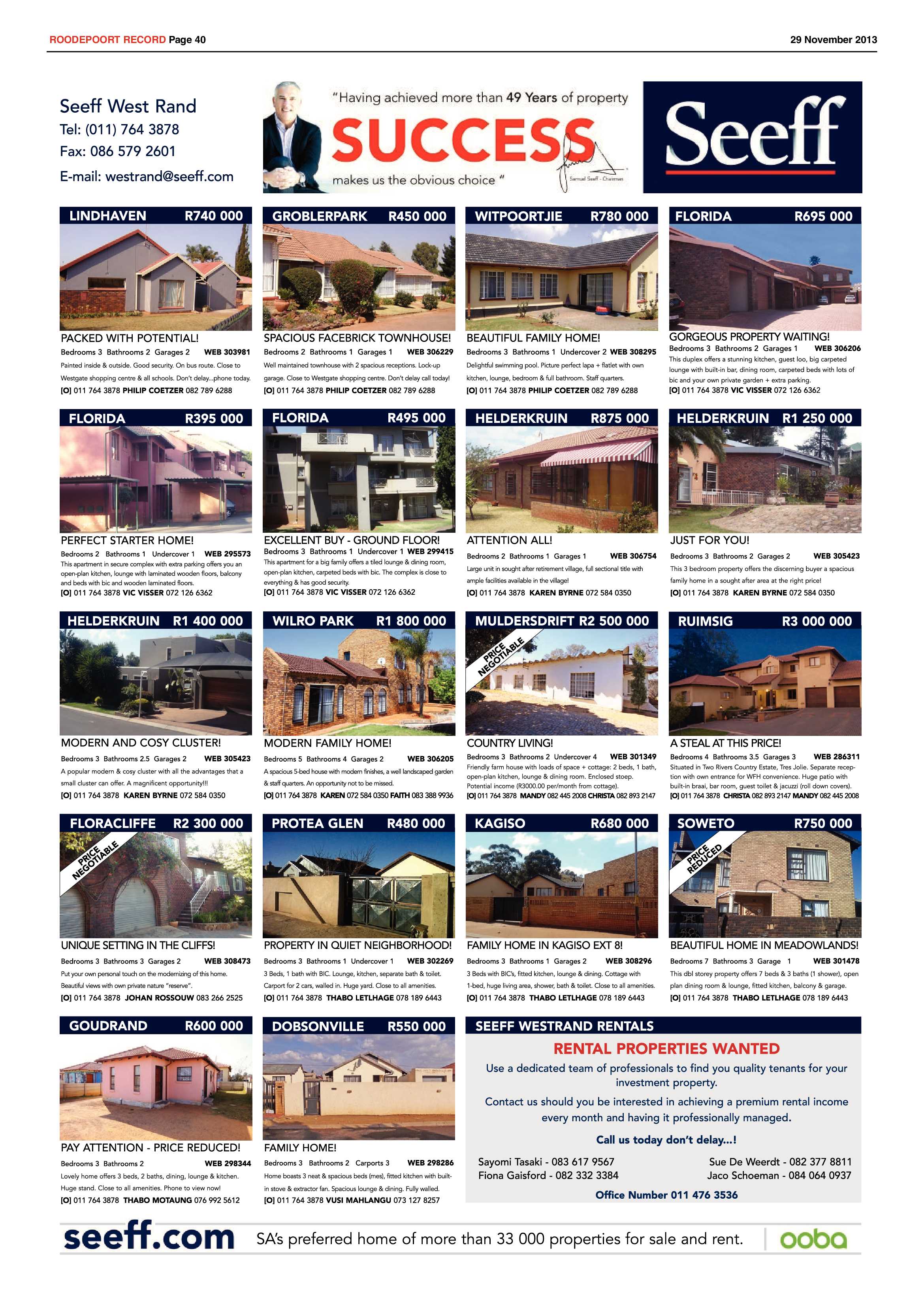 Roodepoort Record 29 November 2013 page 40