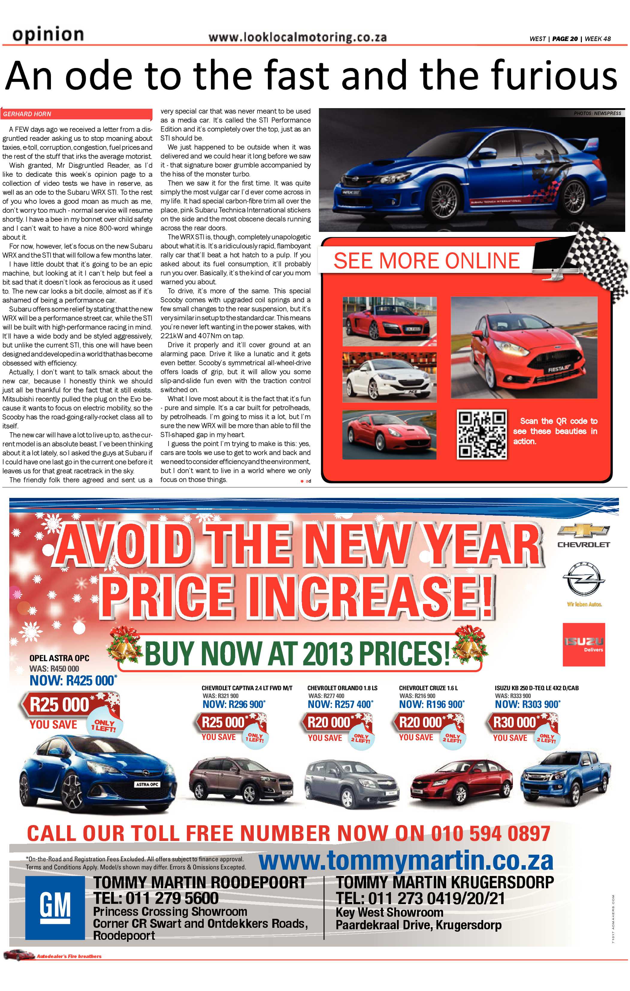 Roodepoort Record 29 November 2013 page 68