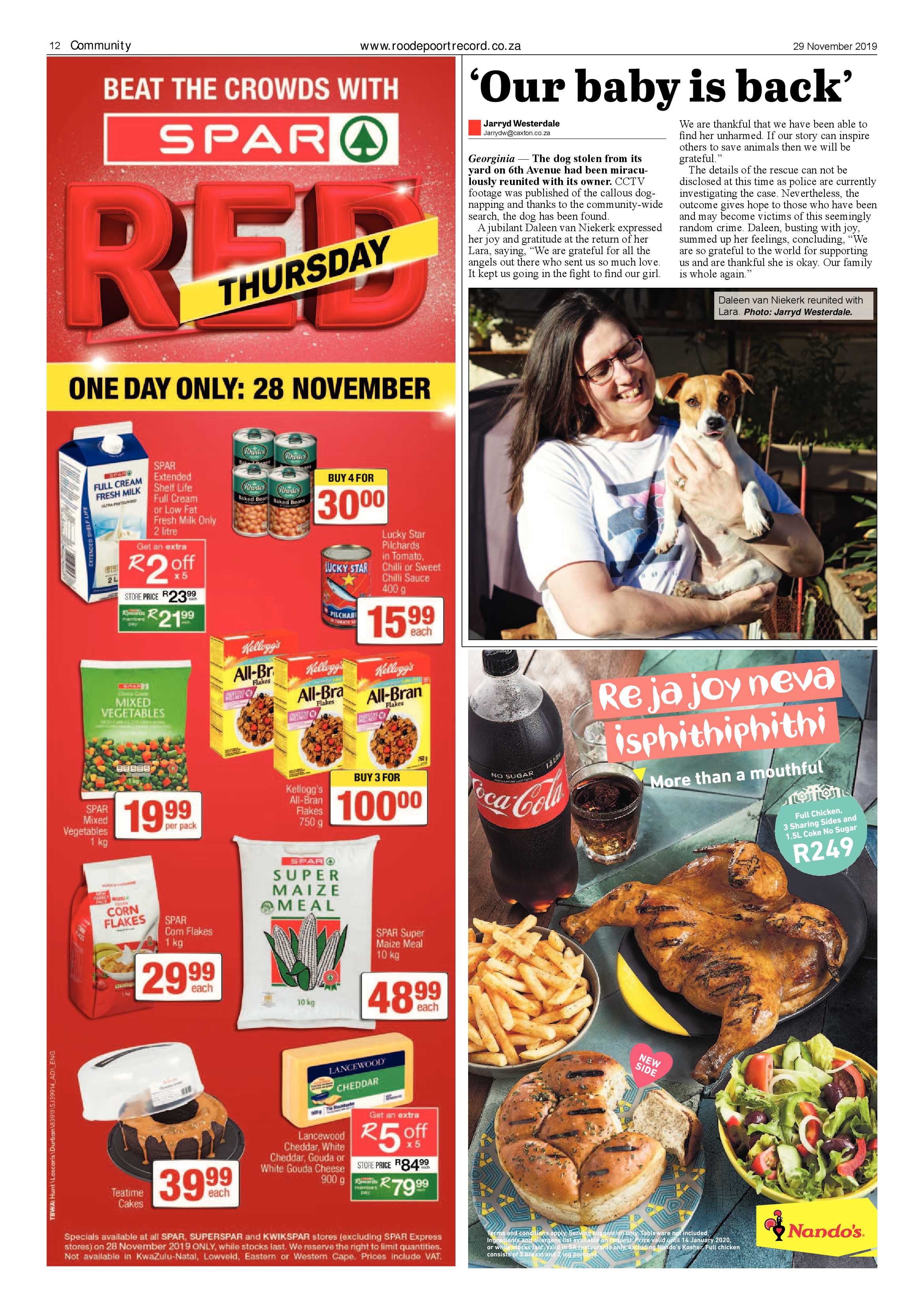 Roodepoort Record 29 November 2019 page 12