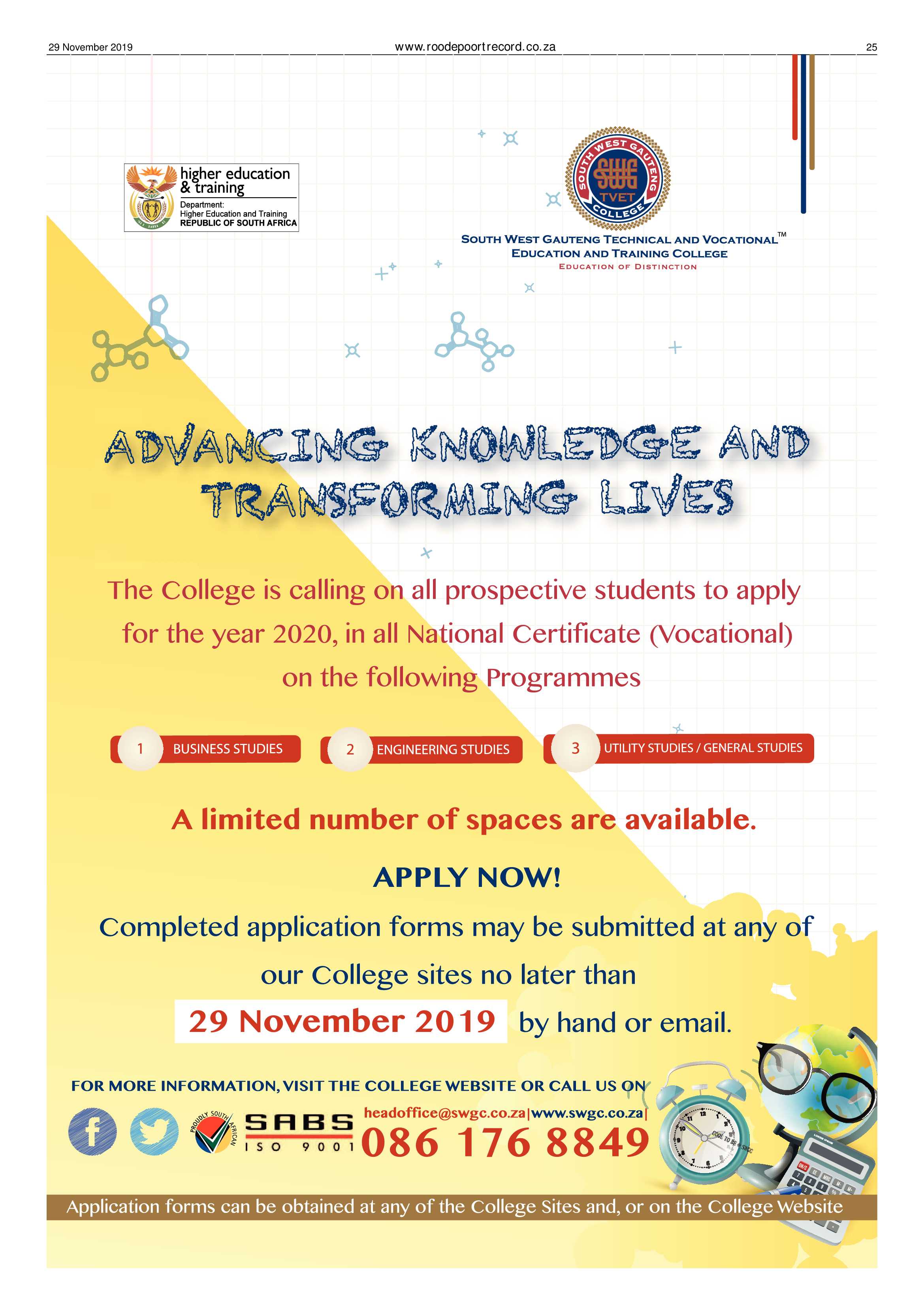 Roodepoort Record 29 November 2019 page 25