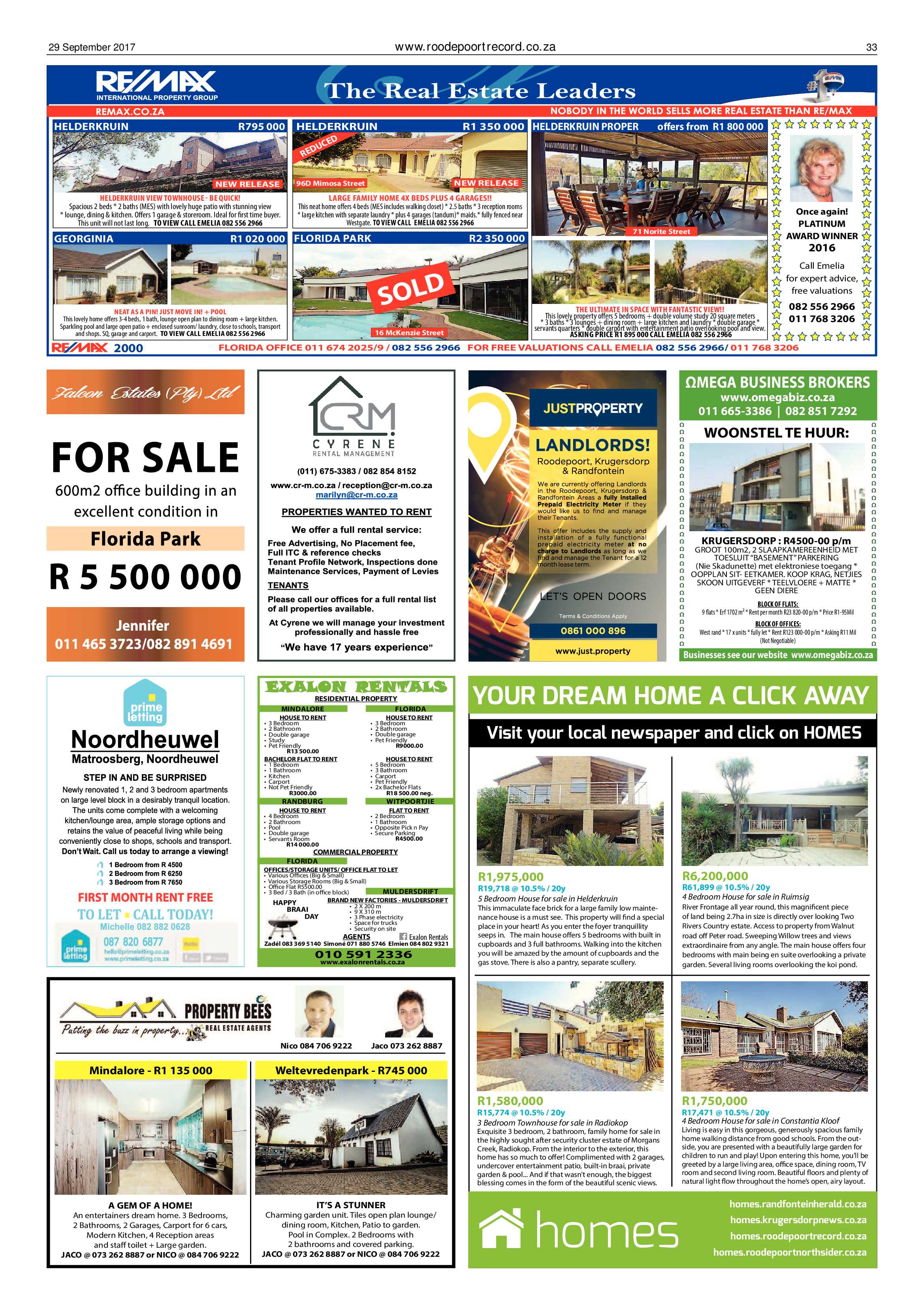 Roodepoort Record 29 September 2017 page 33