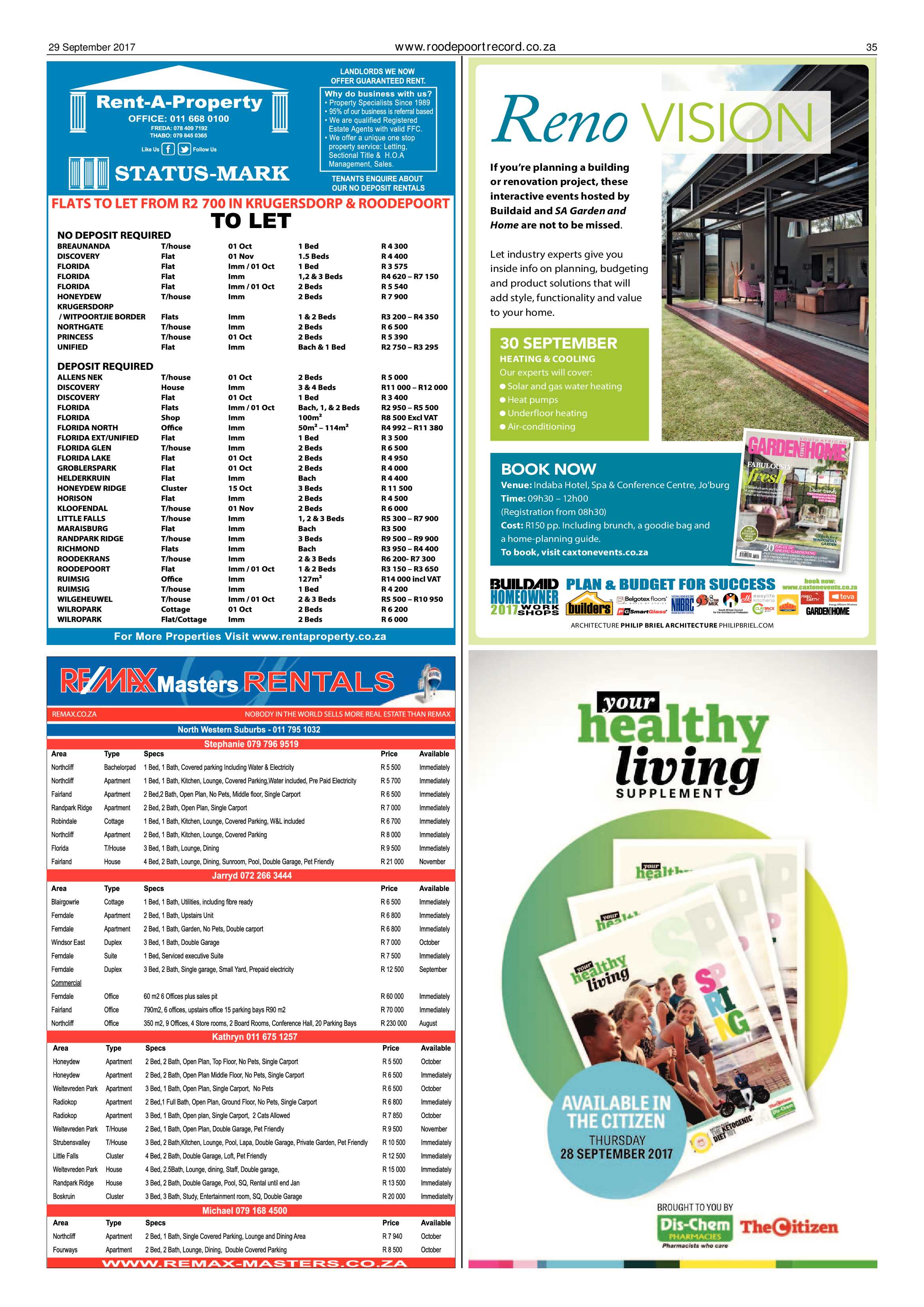 Roodepoort Record 29 September 2017 page 35