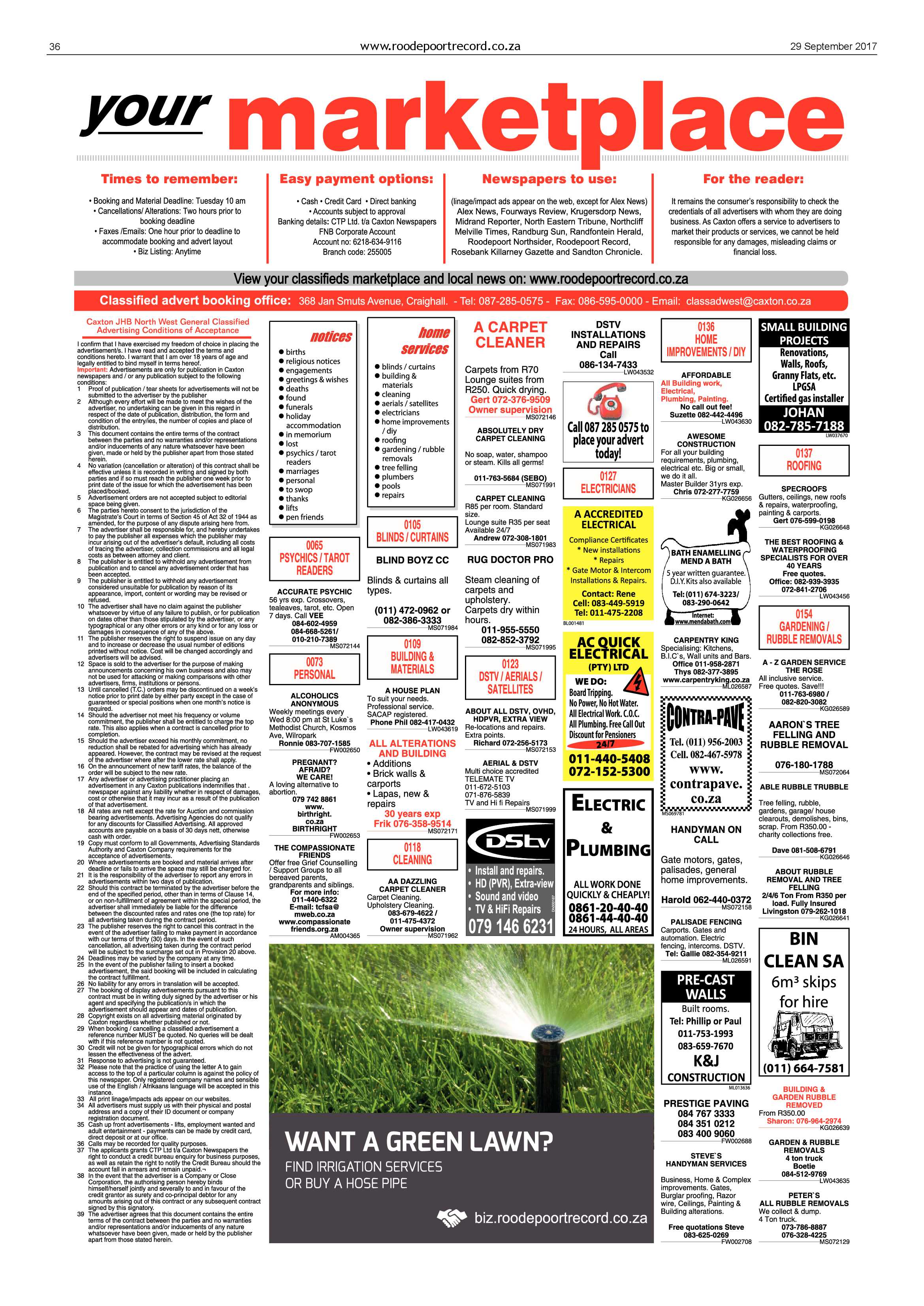 Roodepoort Record 29 September 2017 page 36