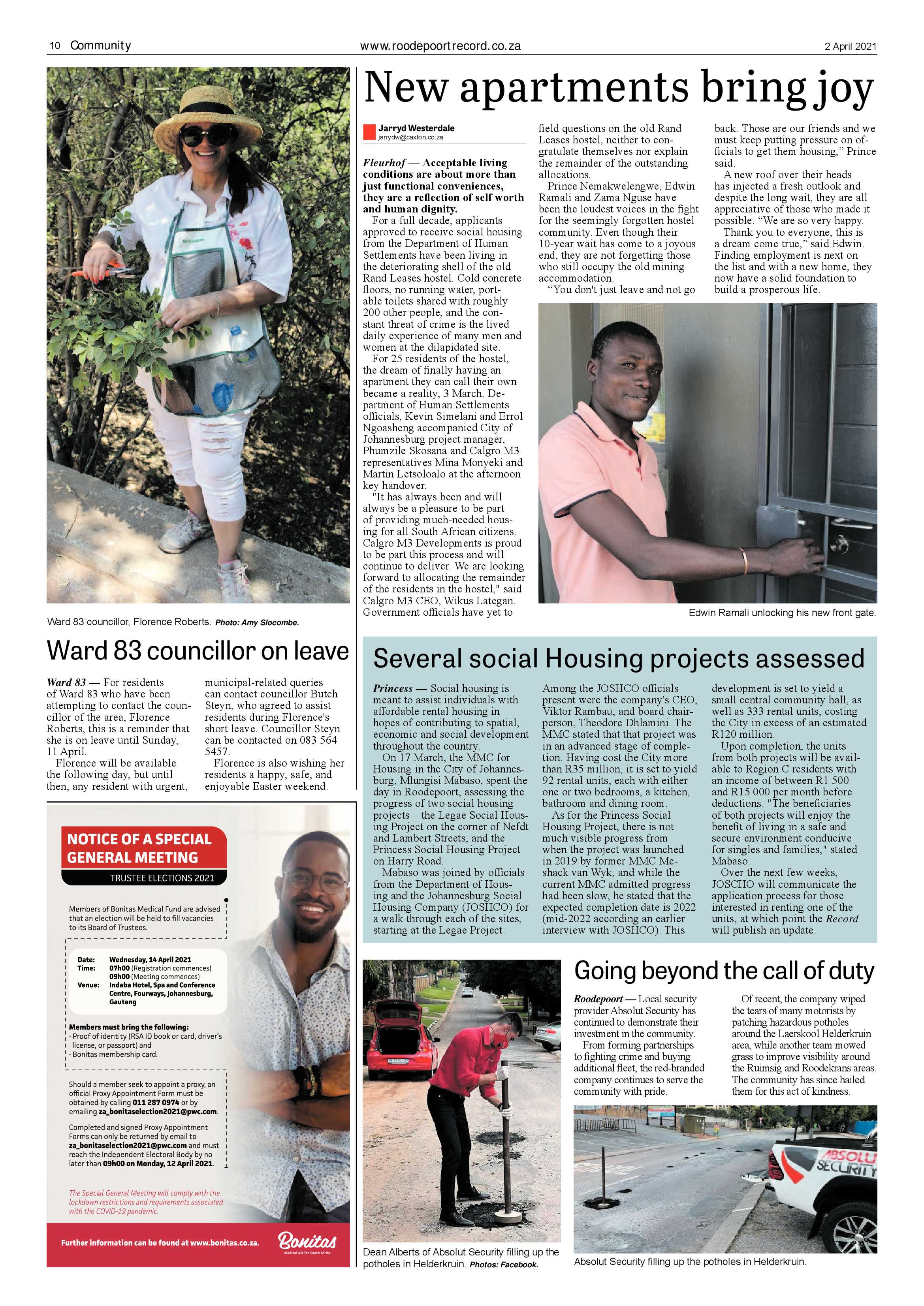 Roodepoort Record 2 April 2021 page 10
