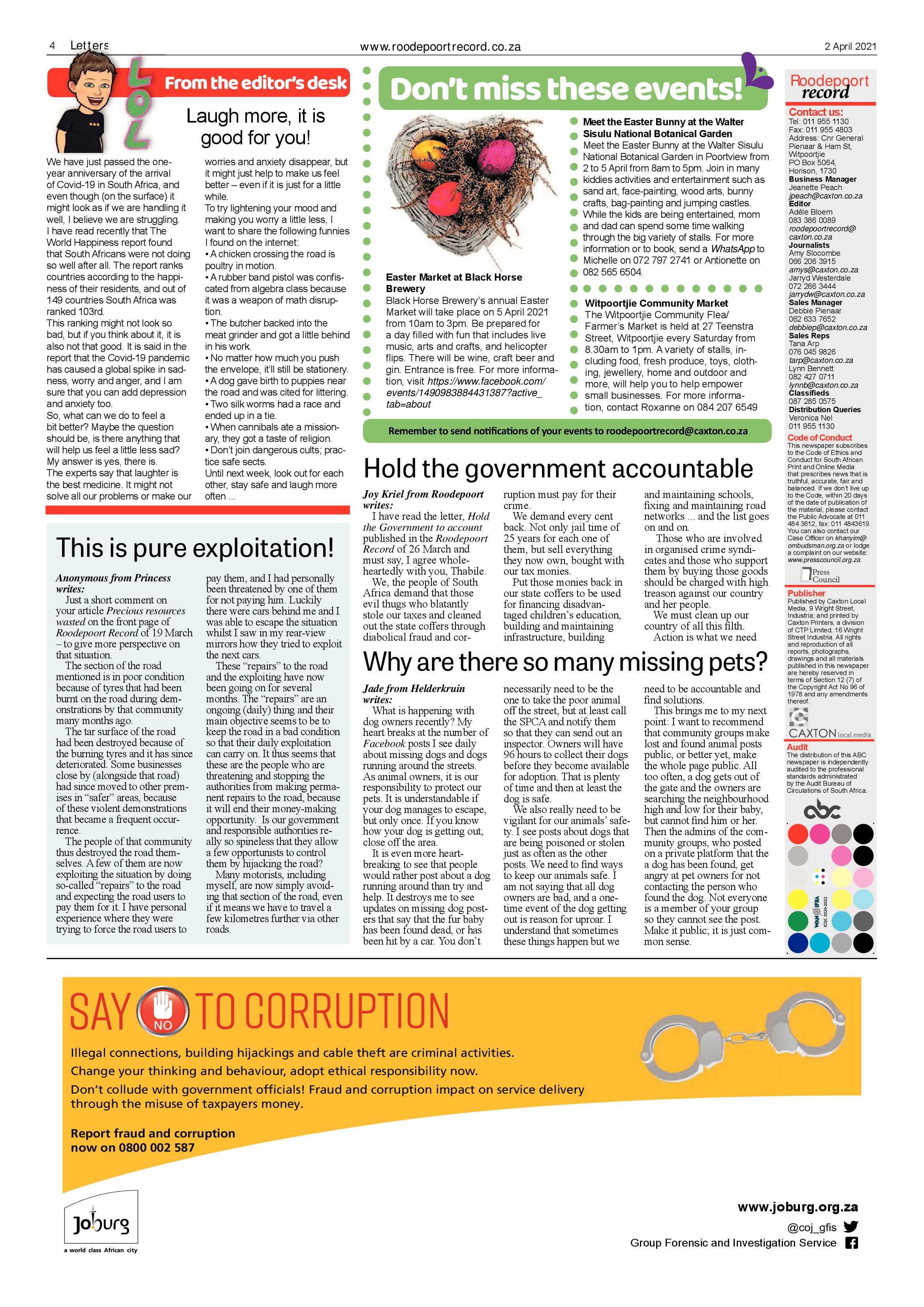 Roodepoort Record 2 April 2021 page 4