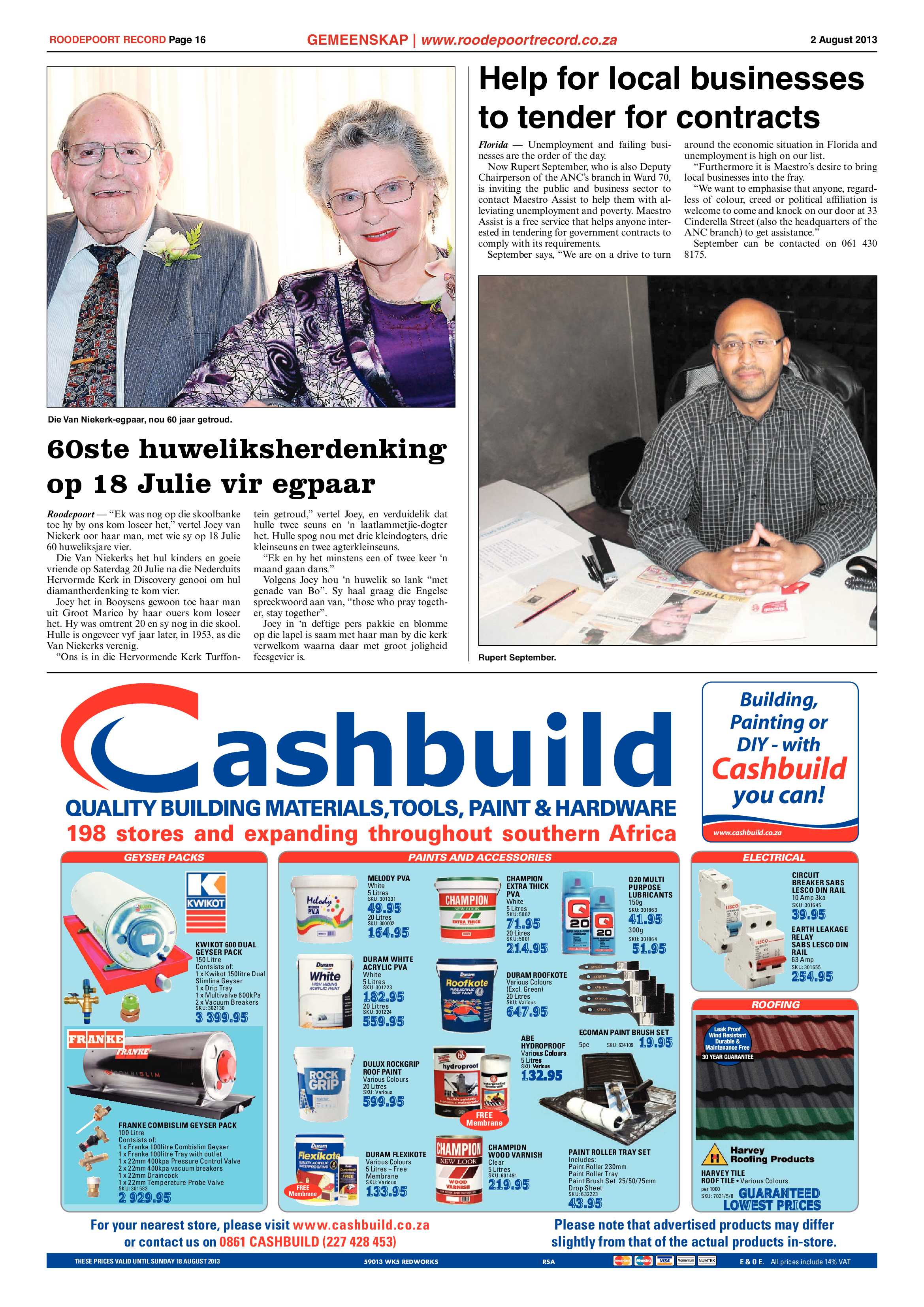 Roodepoort Record 17 June 2016 page 16