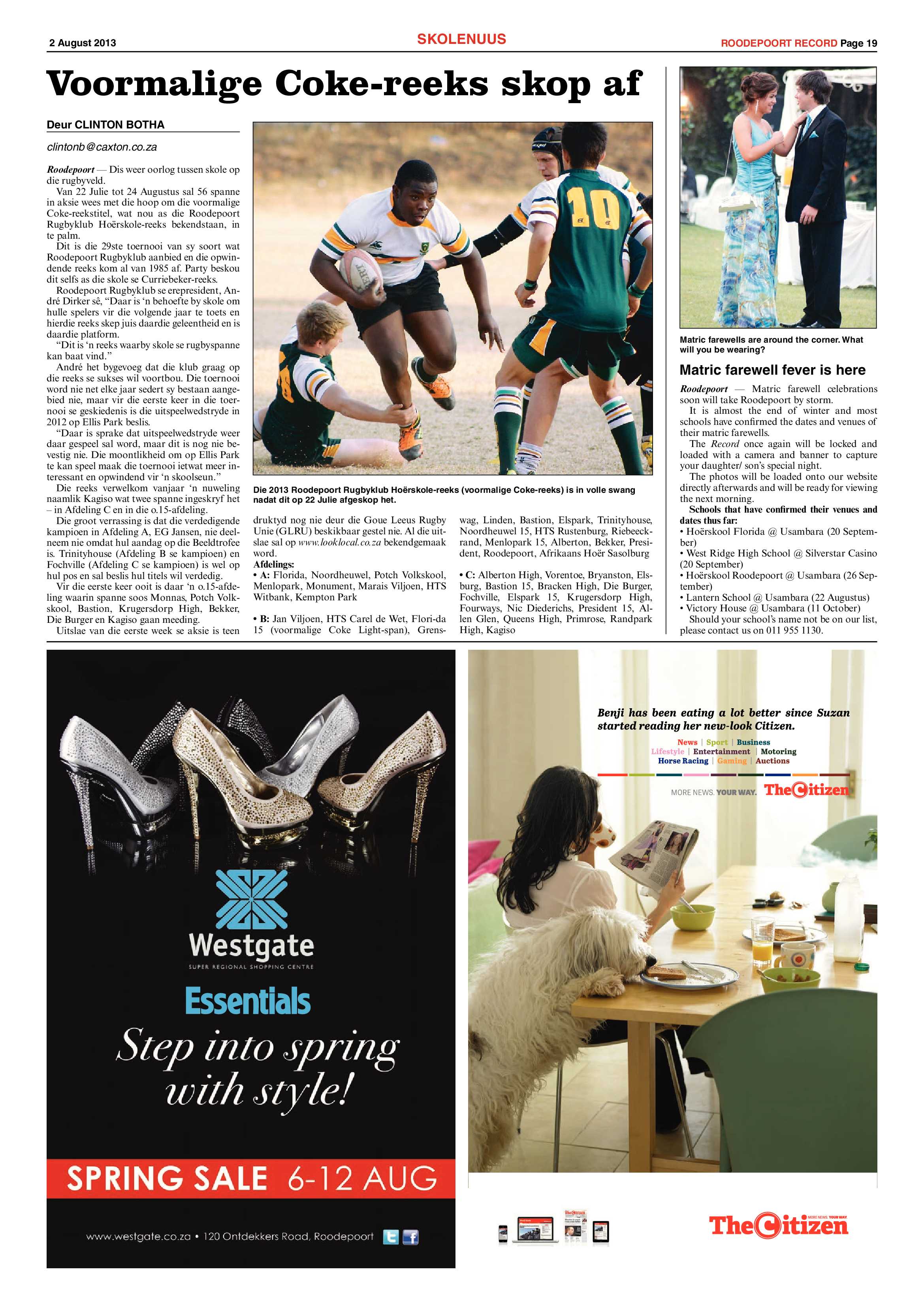 Roodepoort Record 17 June 2016 page 19