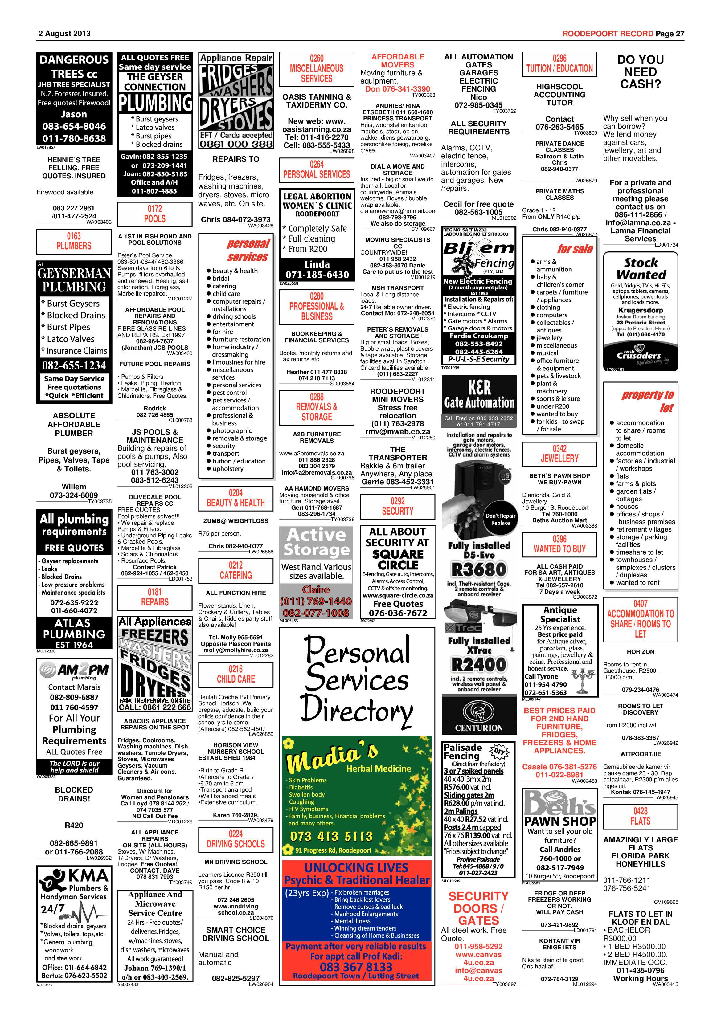 Roodepoort Record 17 June 2016 page 27