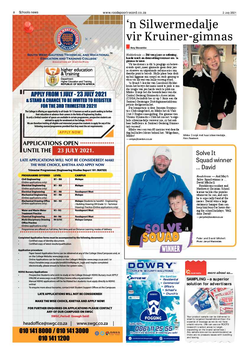 Roodepoort Record 2 July 2021 page 8