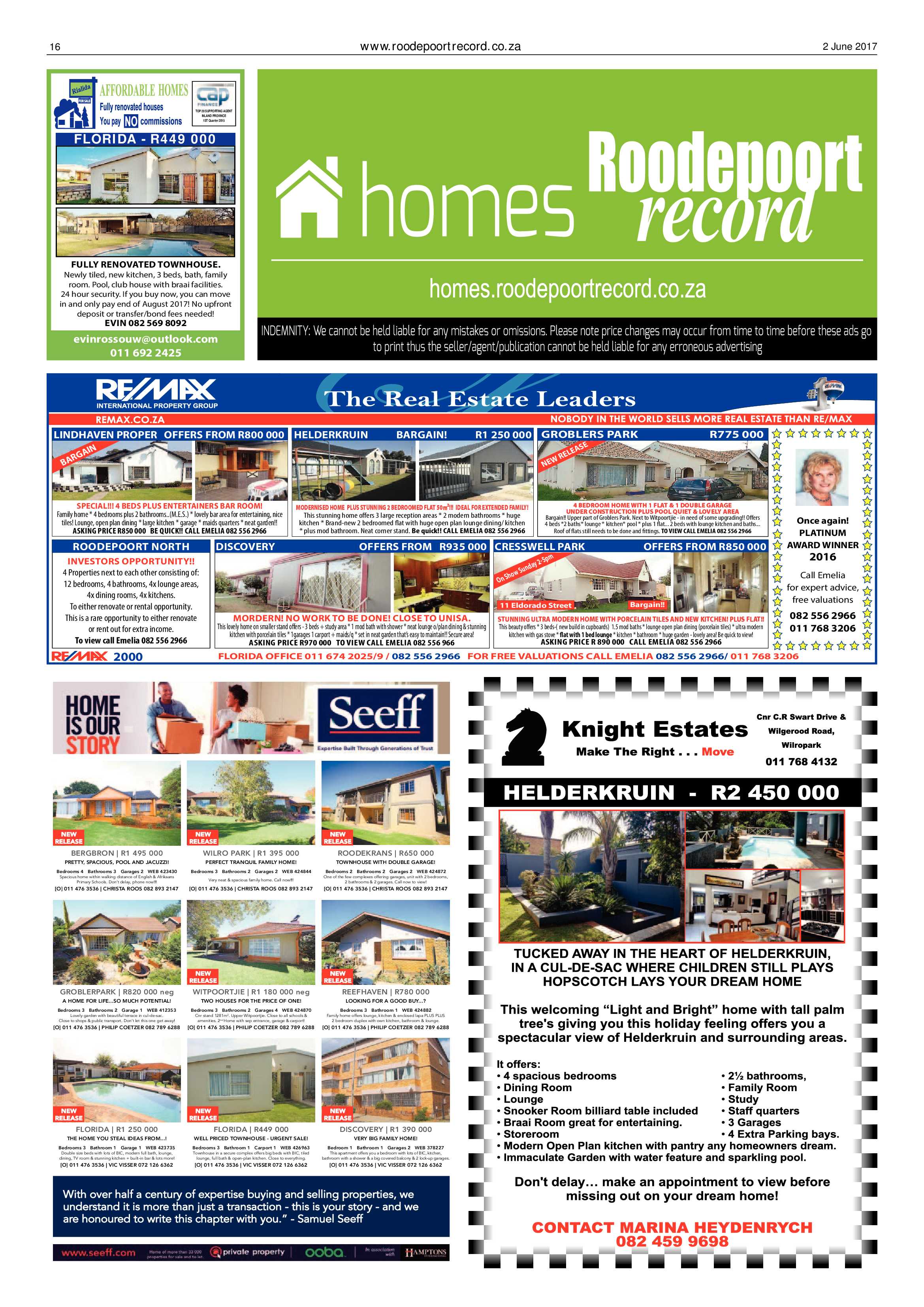 Roodepoort Record 2 June 2017 page 16