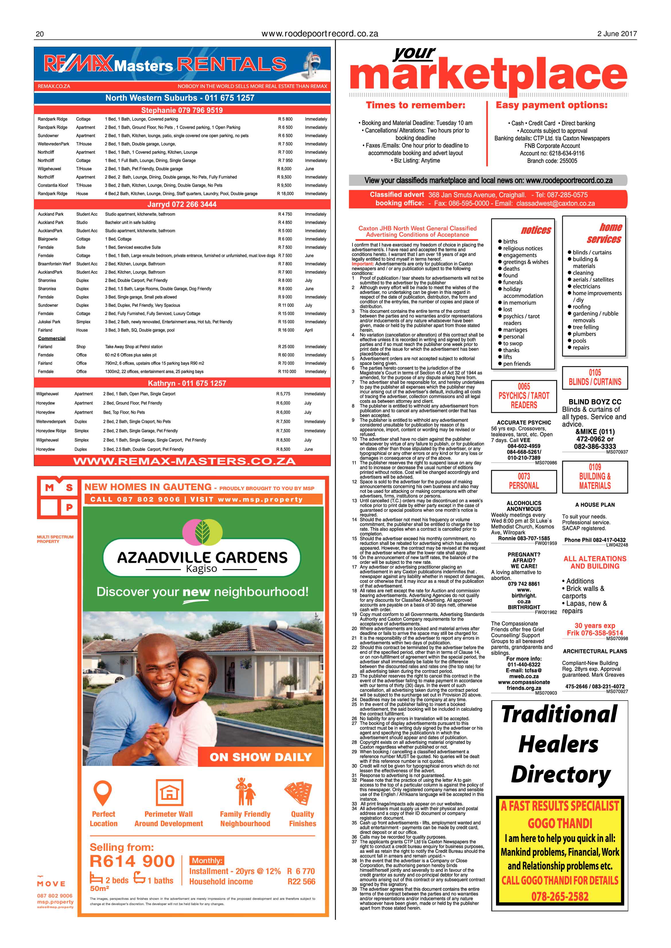 Roodepoort Record 2 June 2017 page 20