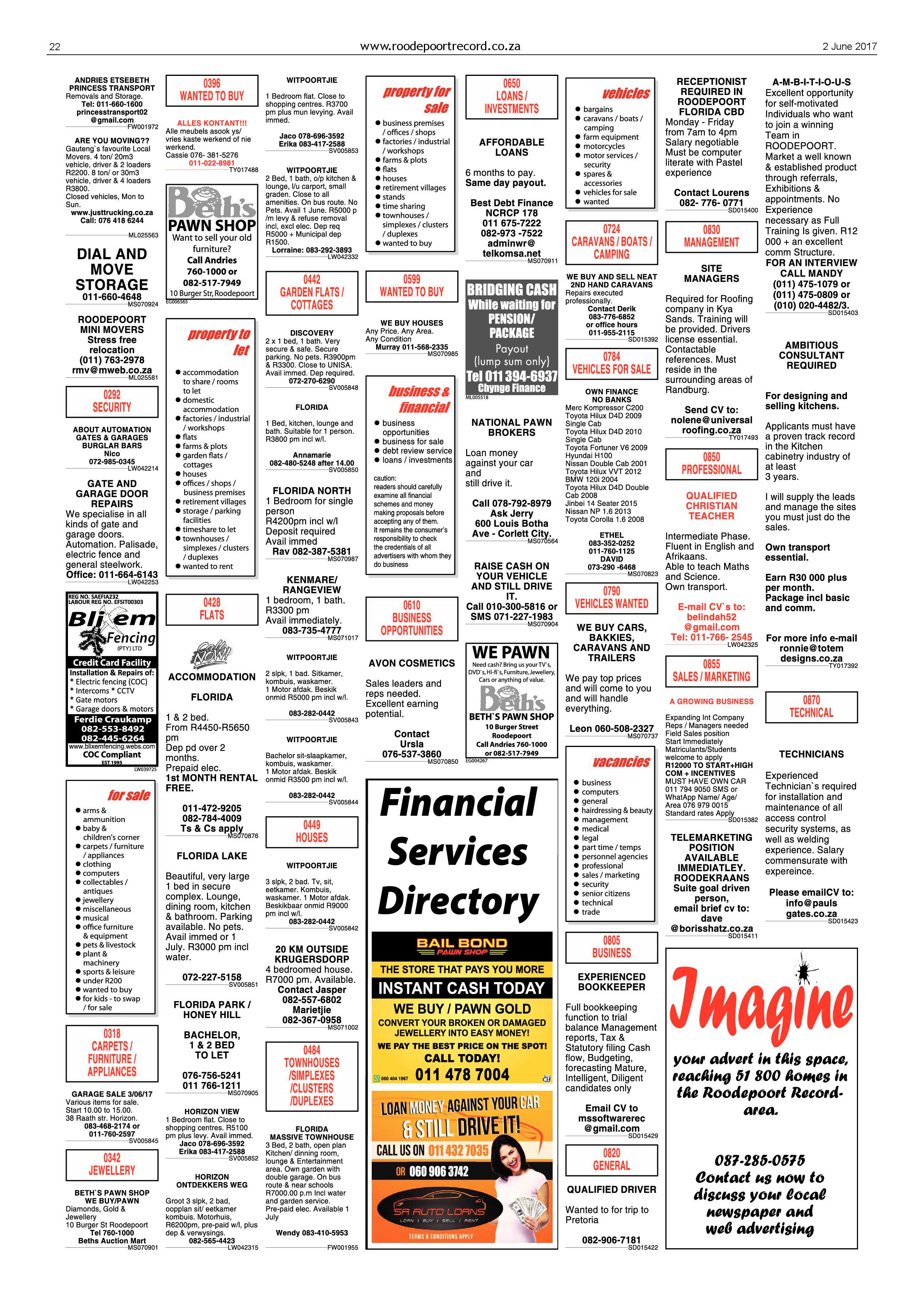 Roodepoort Record 2 June 2017 page 22