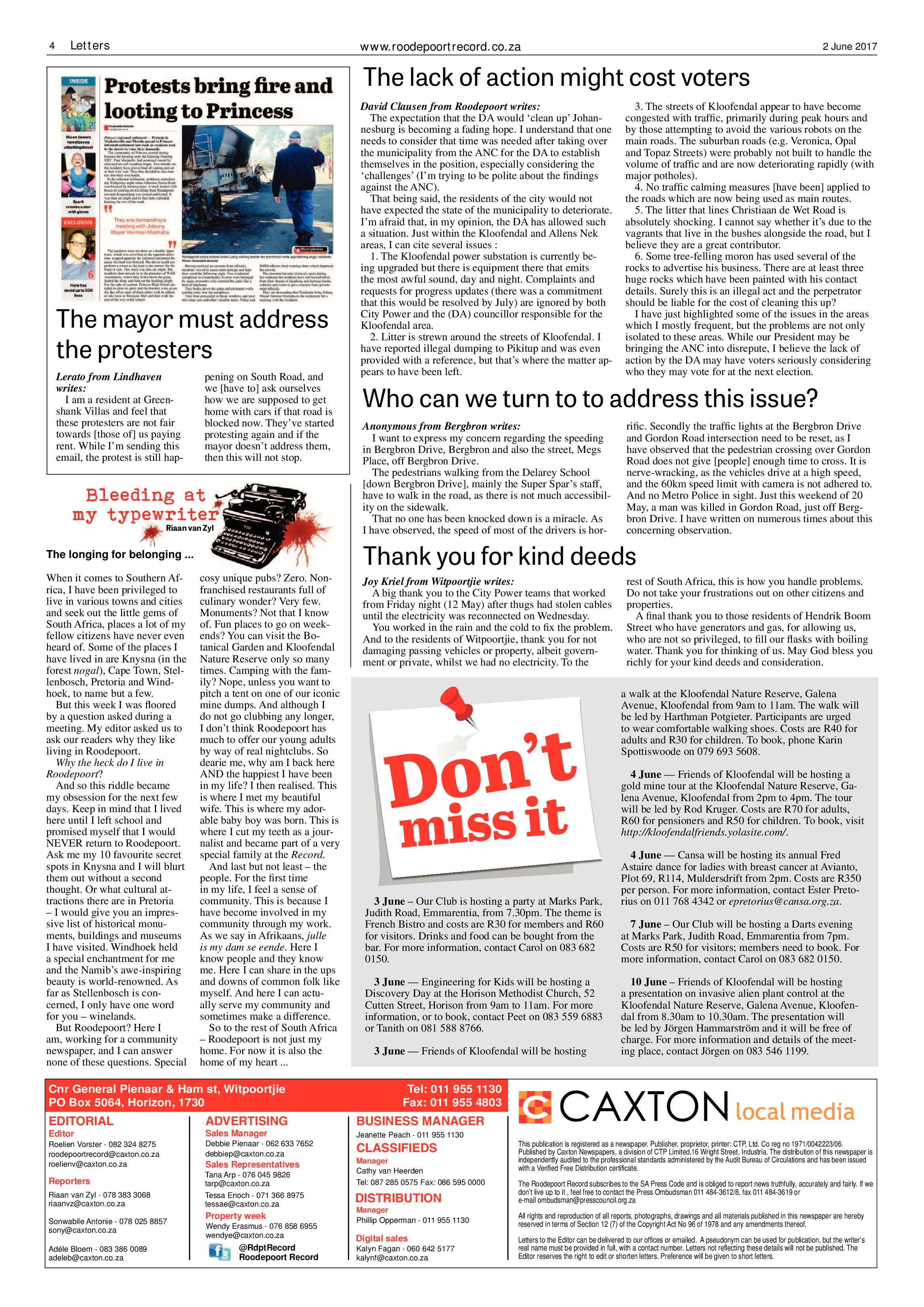 Roodepoort Record 2 June 2017 page 4