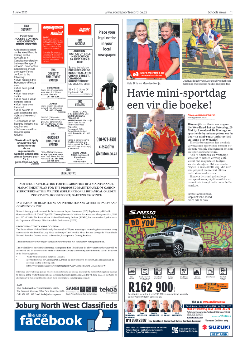 Roodepoort Record 2 June 2023 page 11