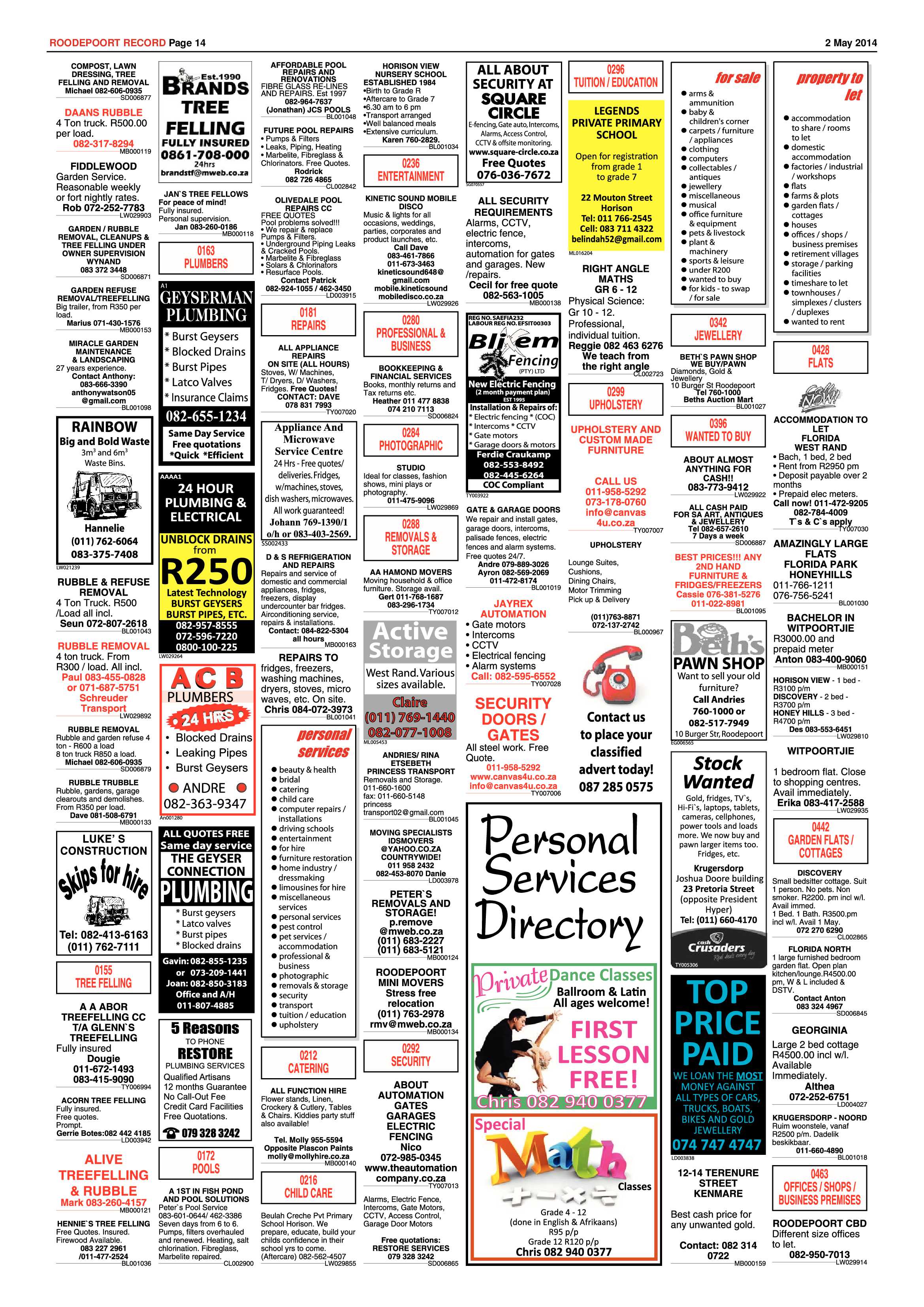 Roodepoort Record 2 May 2014 page 14