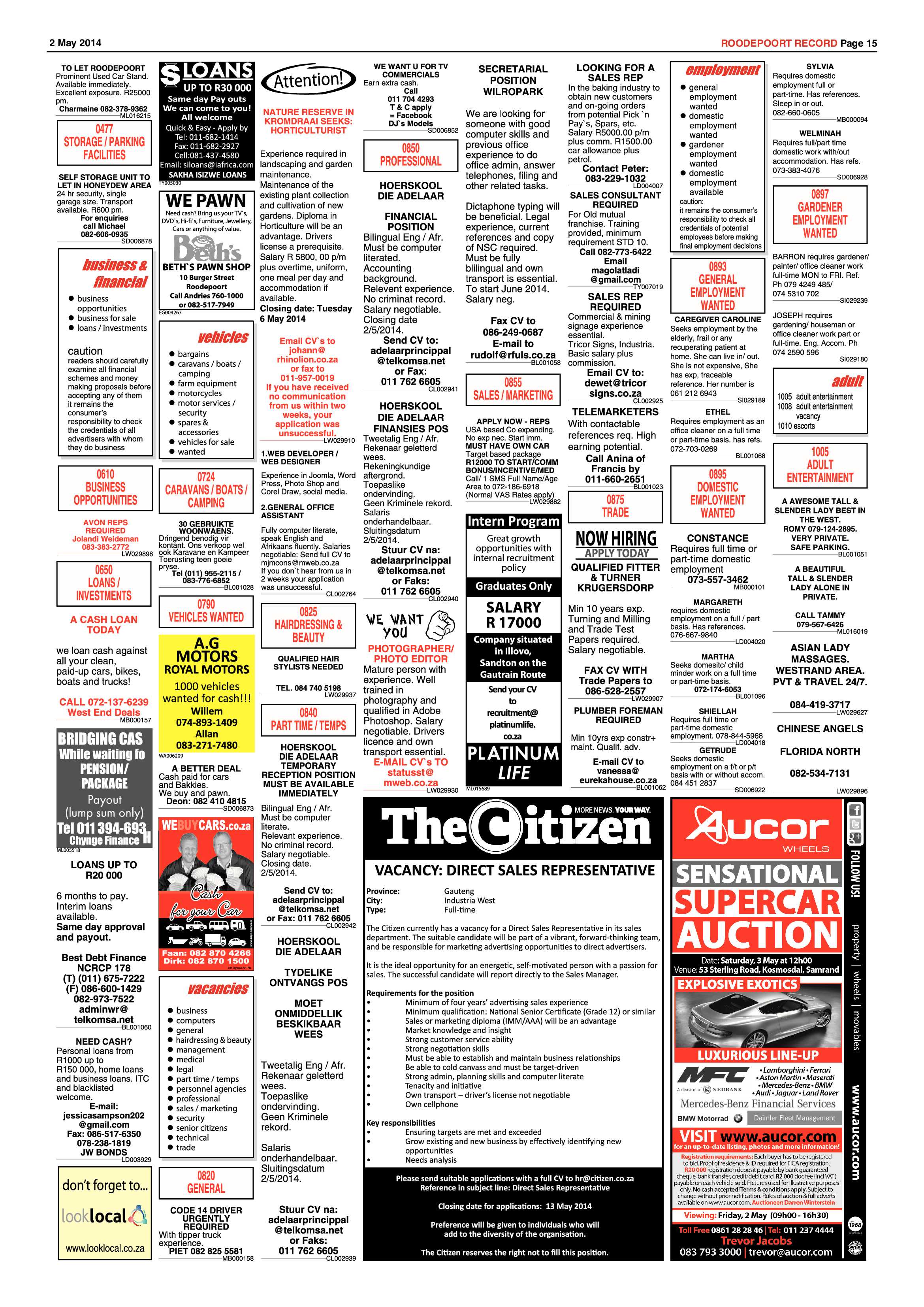 Roodepoort Record 2 May 2014 page 15