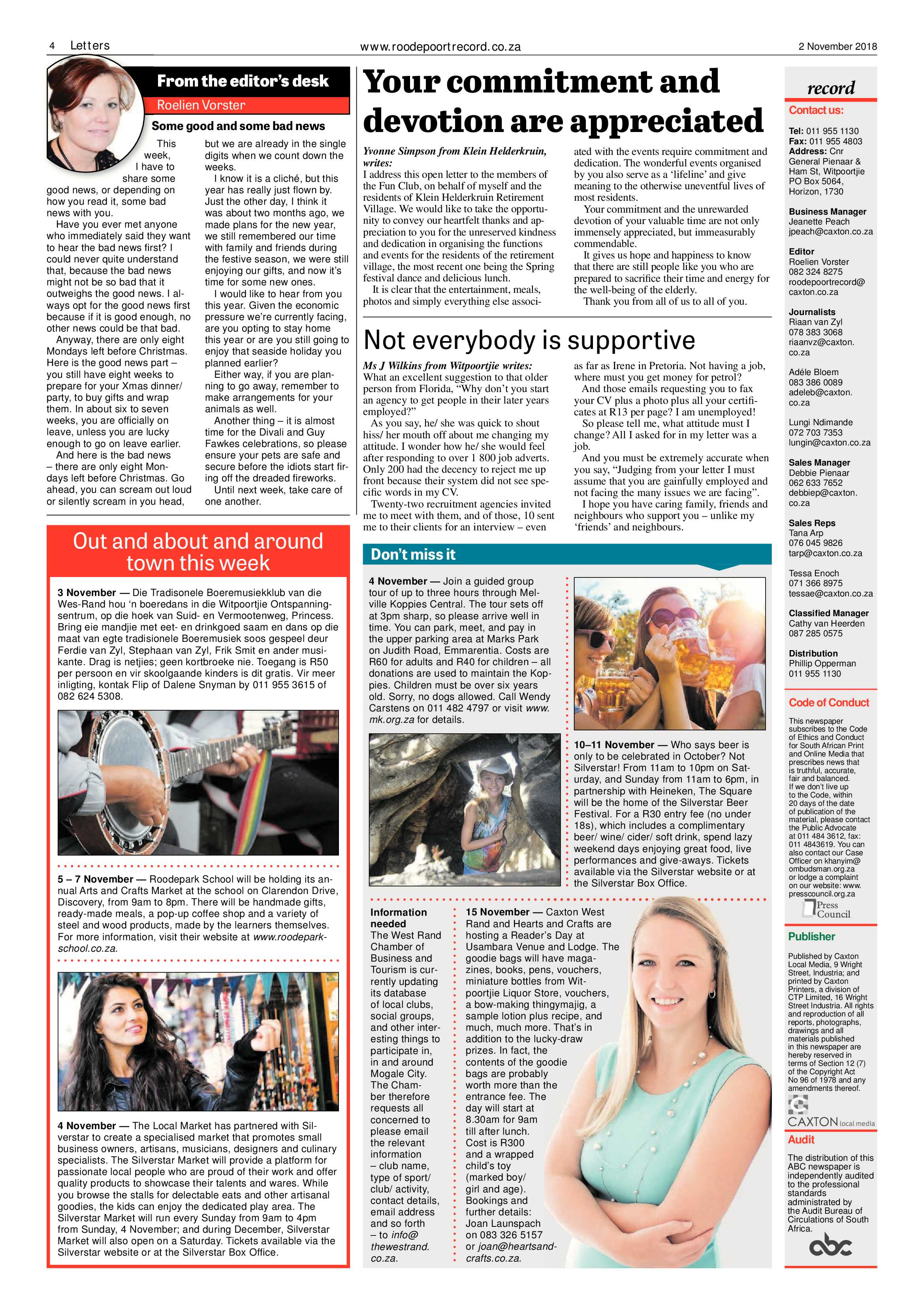 Roodepoort Record 2 November 2018 page 4