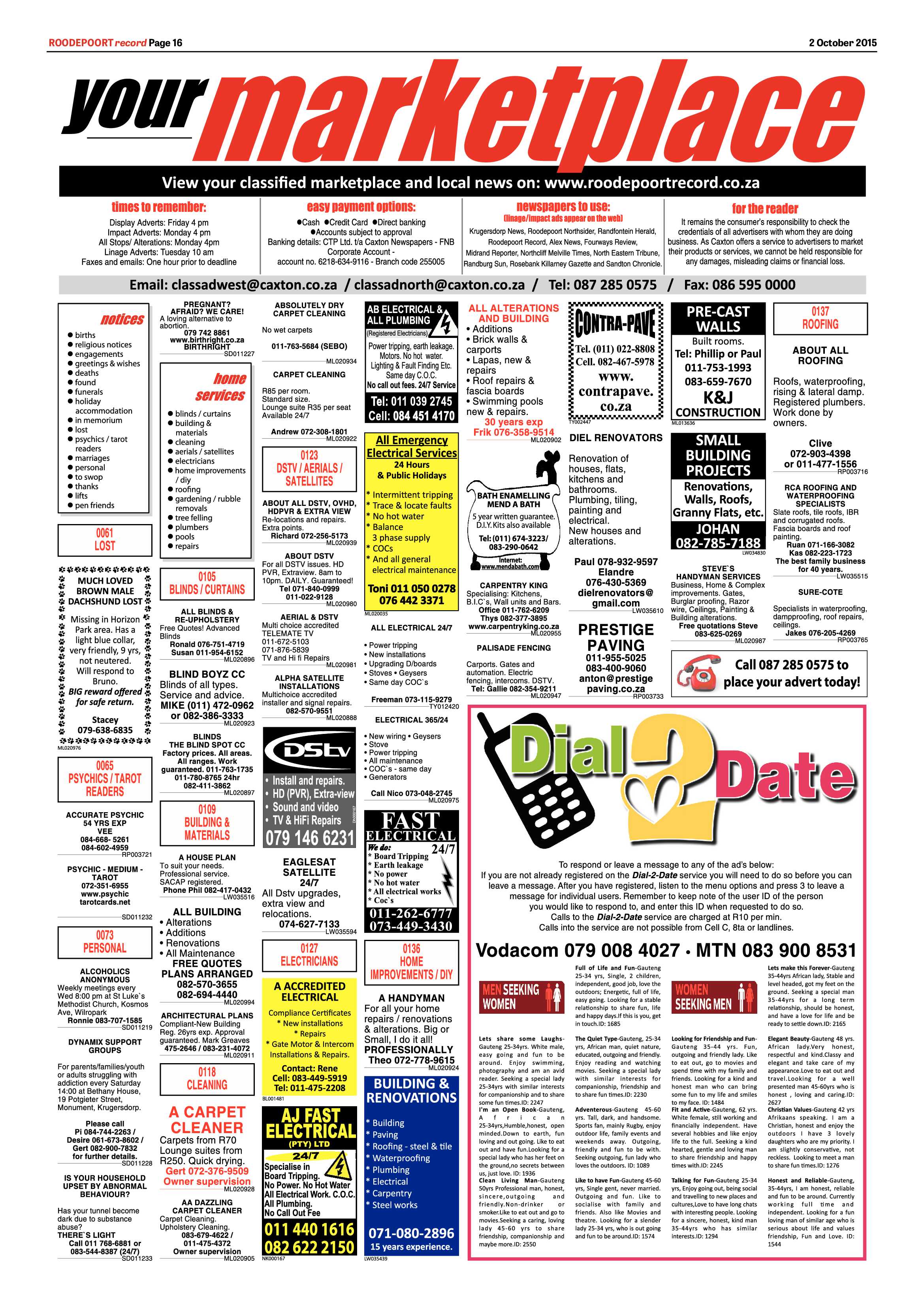 Roodepoort Record 2 October 2015 page 20