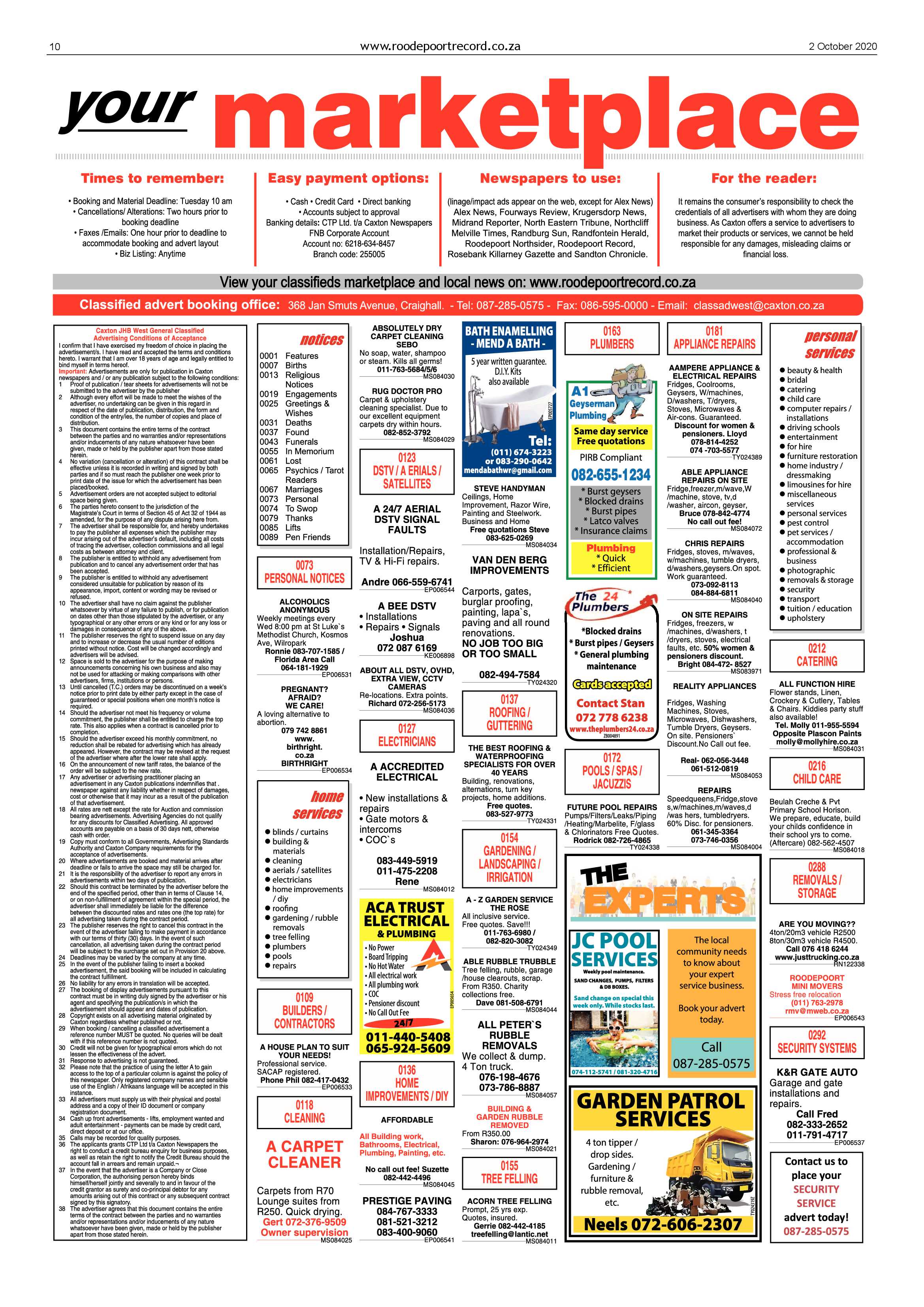 Roodepoort Record 2 October 2020 page 10