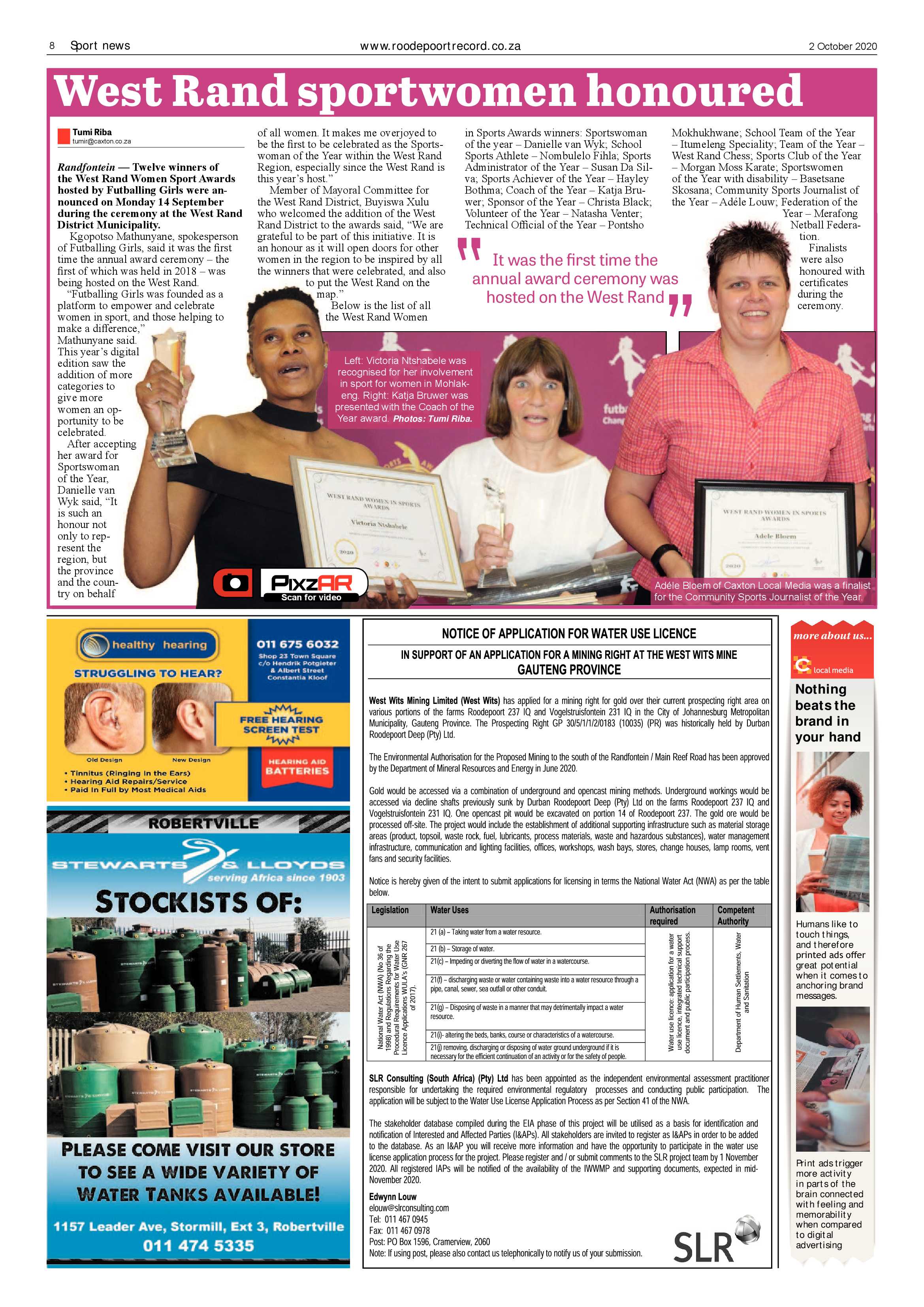Roodepoort Record 2 October 2020 page 8