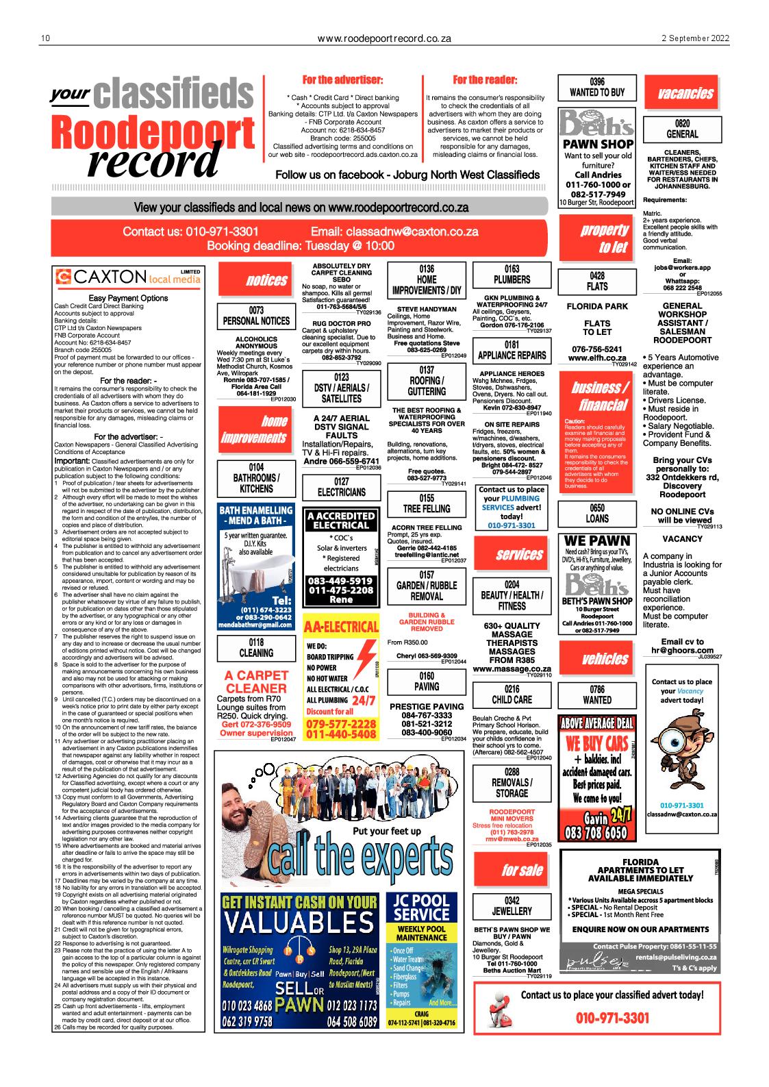 Roodepoort Record 2 September 2022 page 10