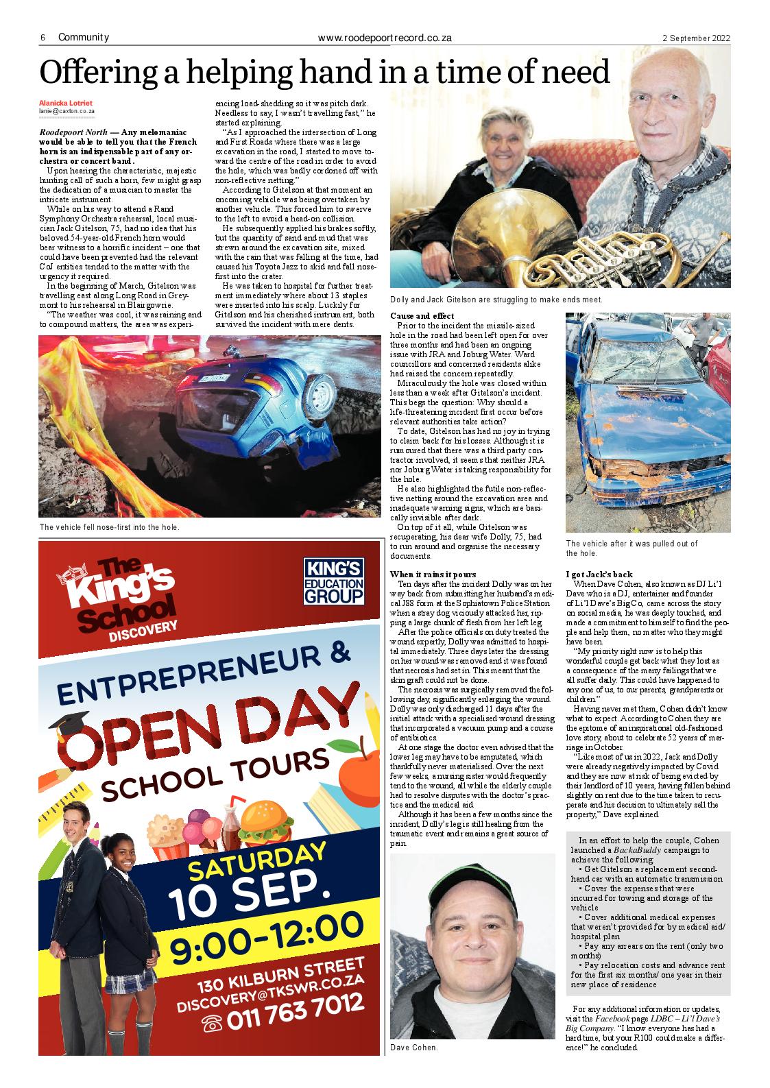 Roodepoort Record 2 September 2022 page 6
