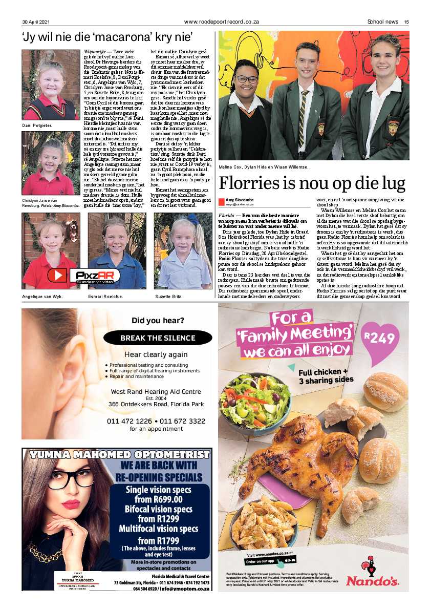 Roodepoort Record 30 April 2021 page 15