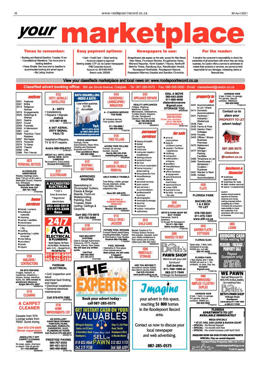 Roodepoort Record 30 April 2021 page 18