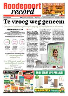Roodepoort Record 30 April 2021