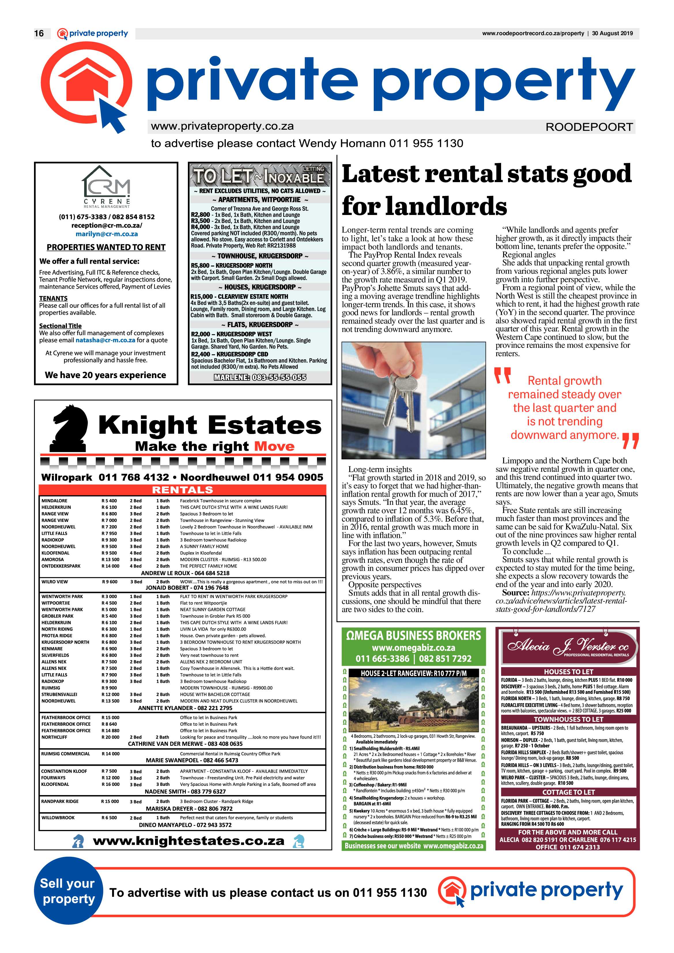 Roodepoort Record 30 August 2019 page 16