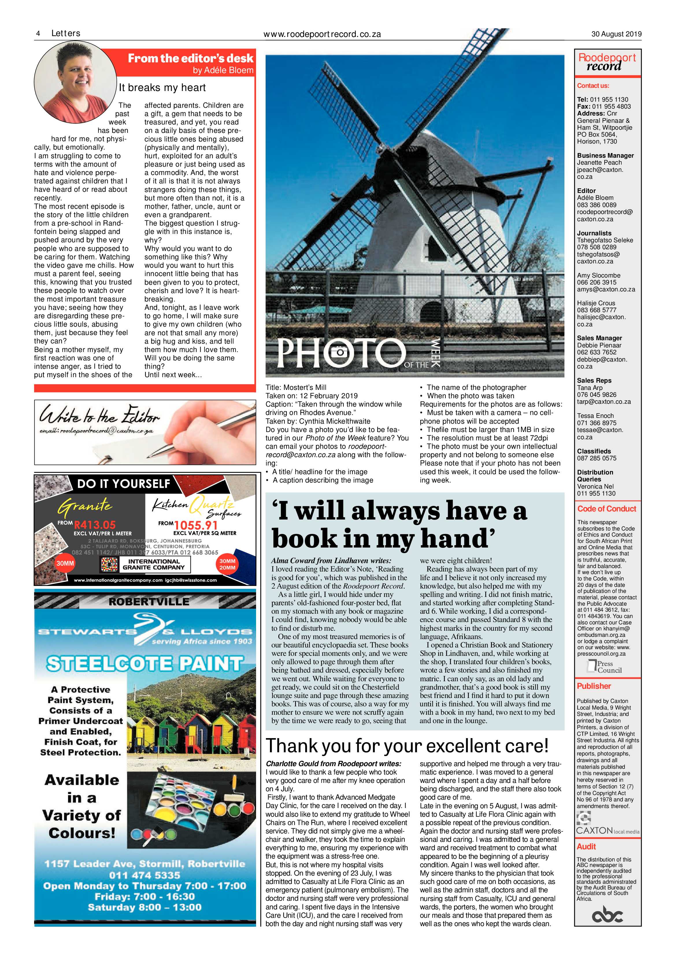Roodepoort Record 30 August 2019 page 4