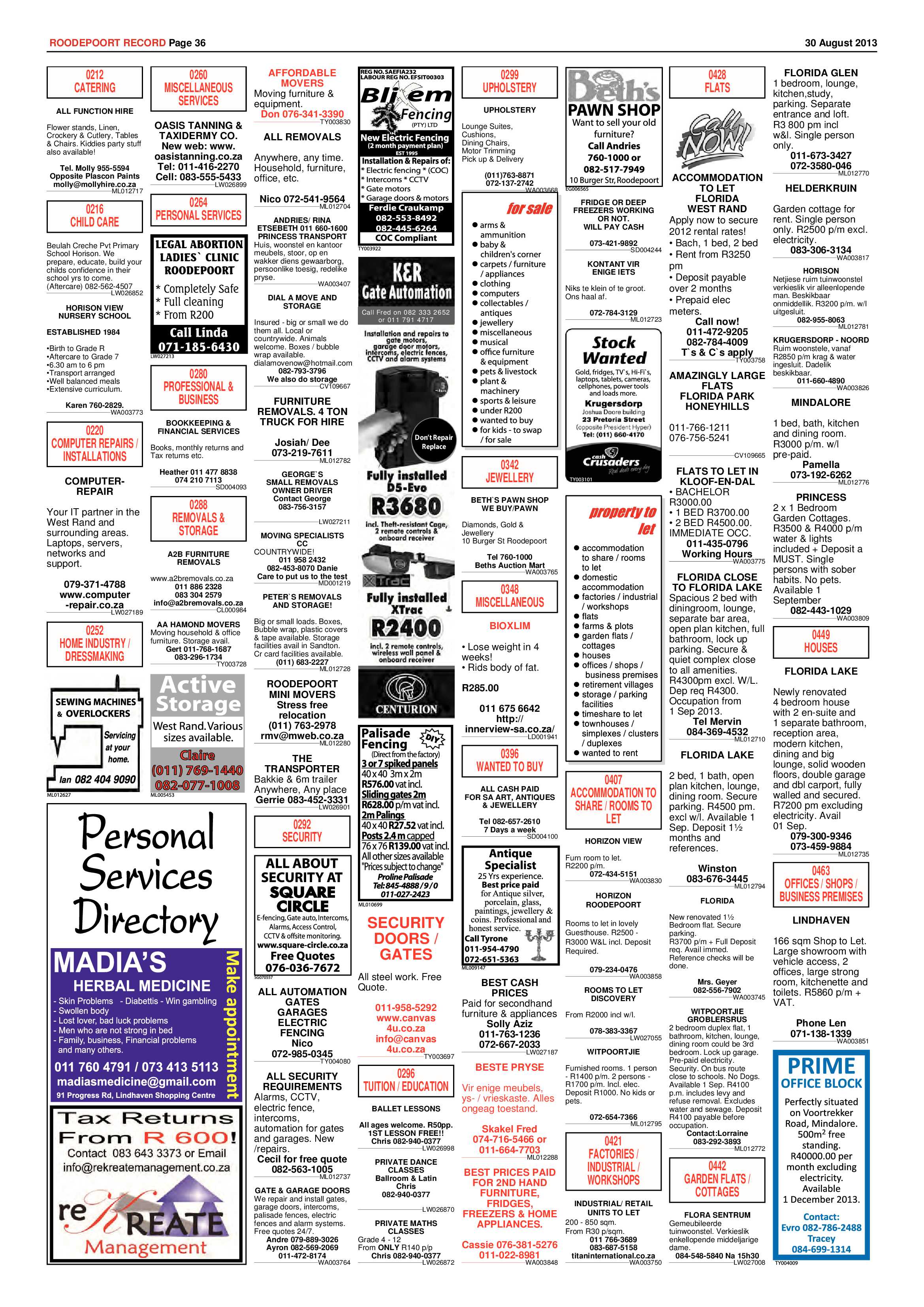 Roodepoort Record 30 Augustus 2013 page 36