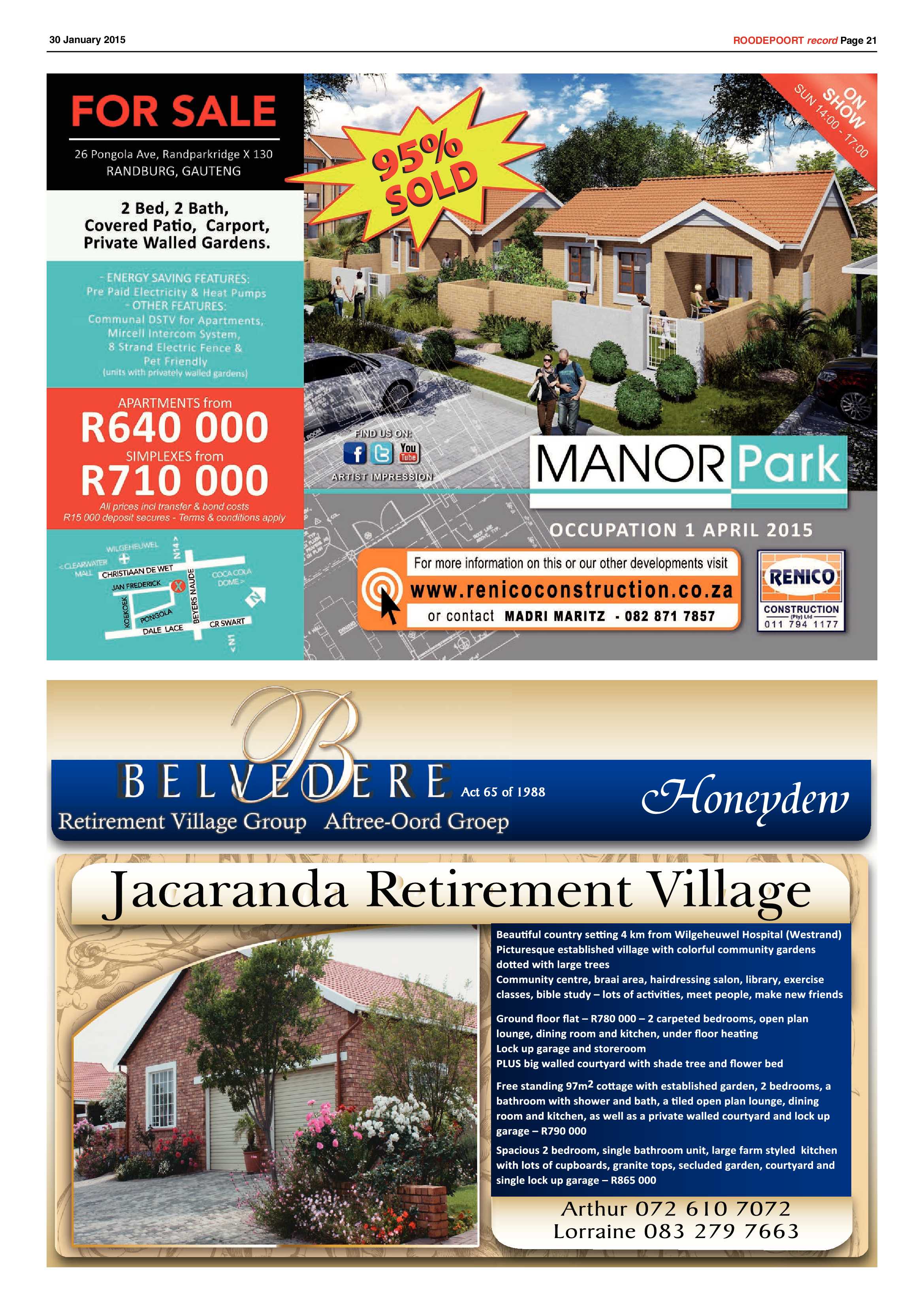 Roodepoort Record 30 January 2015 page 21