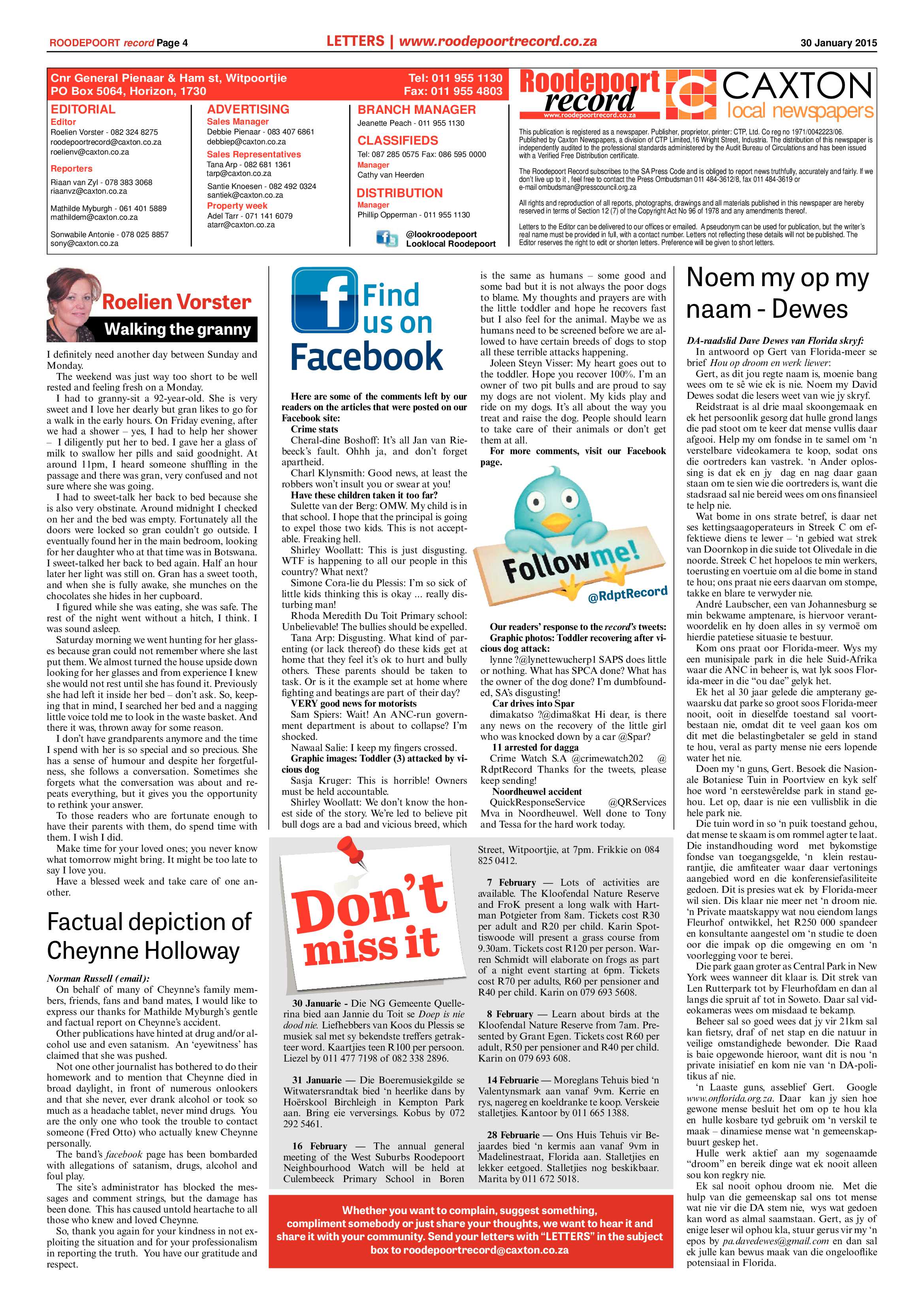 Roodepoort Record 30 January 2015 page 4