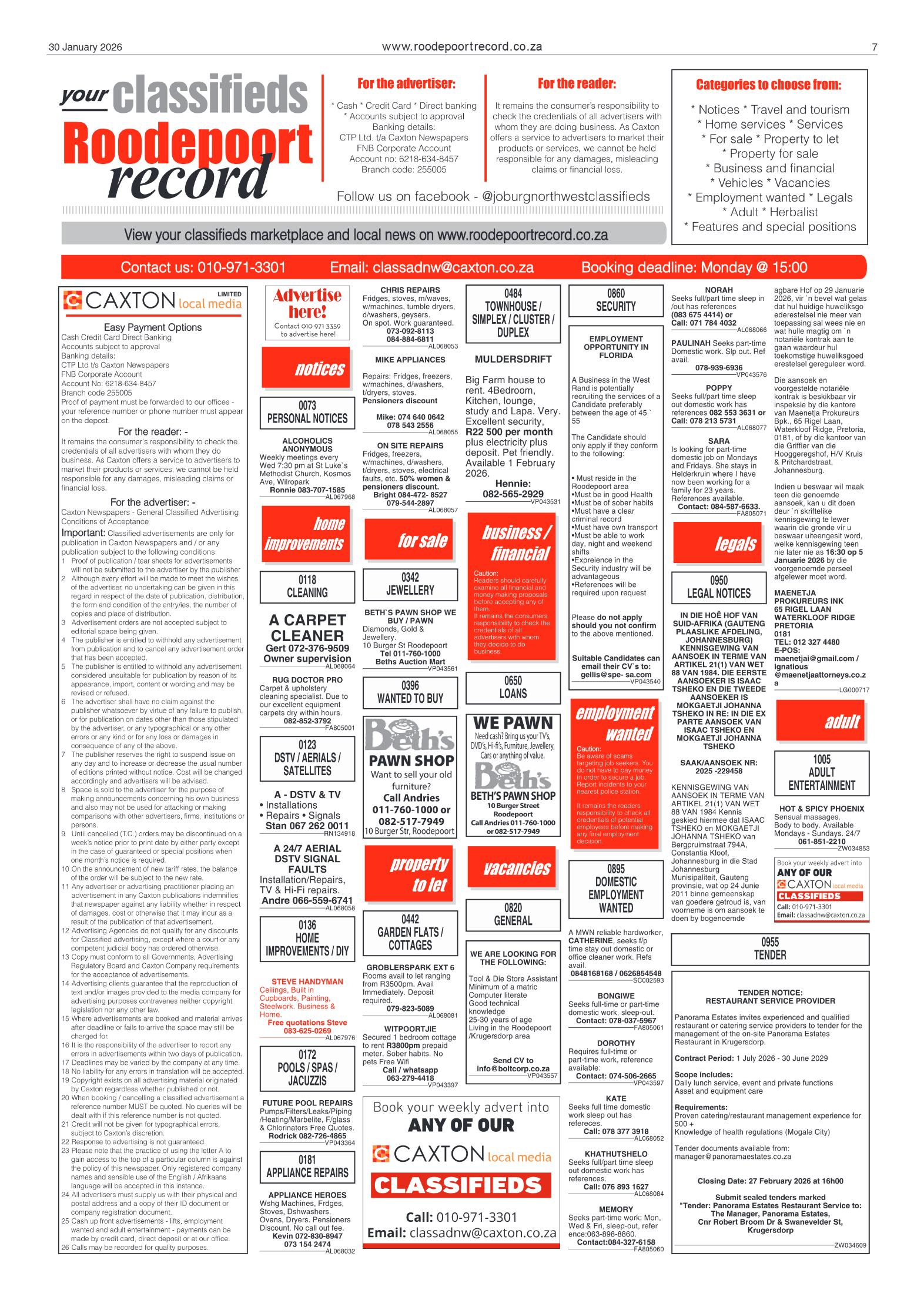 Roodepoort Record 30 January 2026 page 7