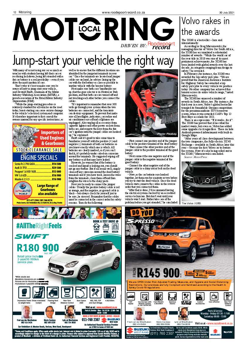 Roodepoort Record 30 July 2021 page 12