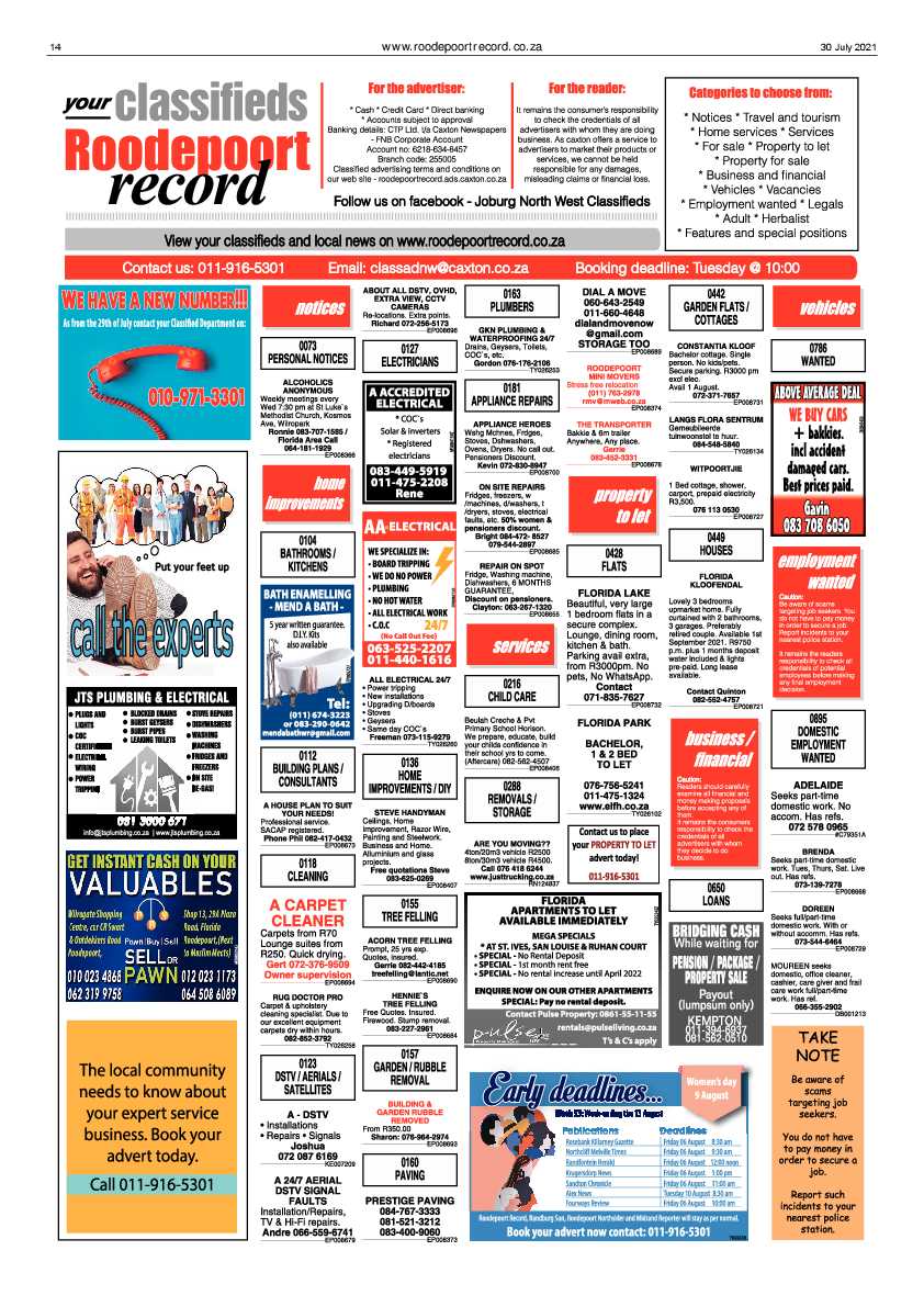 Roodepoort Record 30 July 2021 page 14