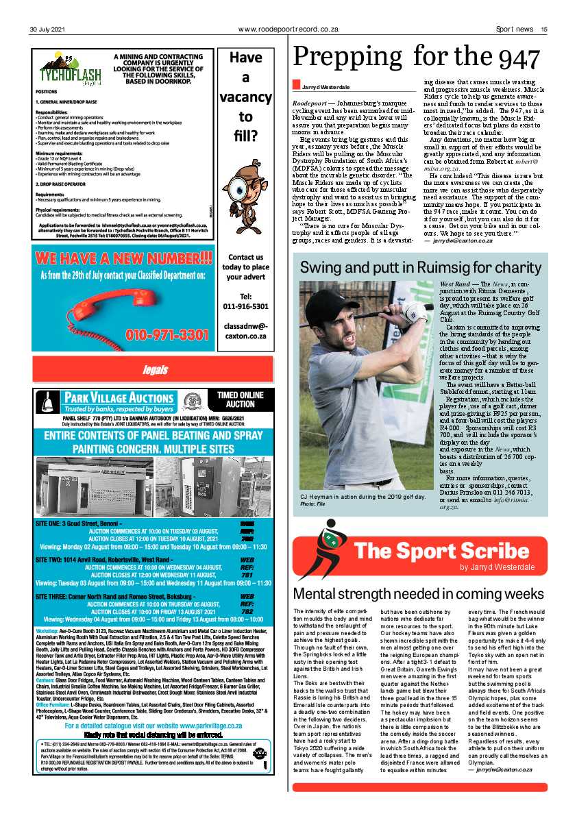 Roodepoort Record 30 July 2021 page 15