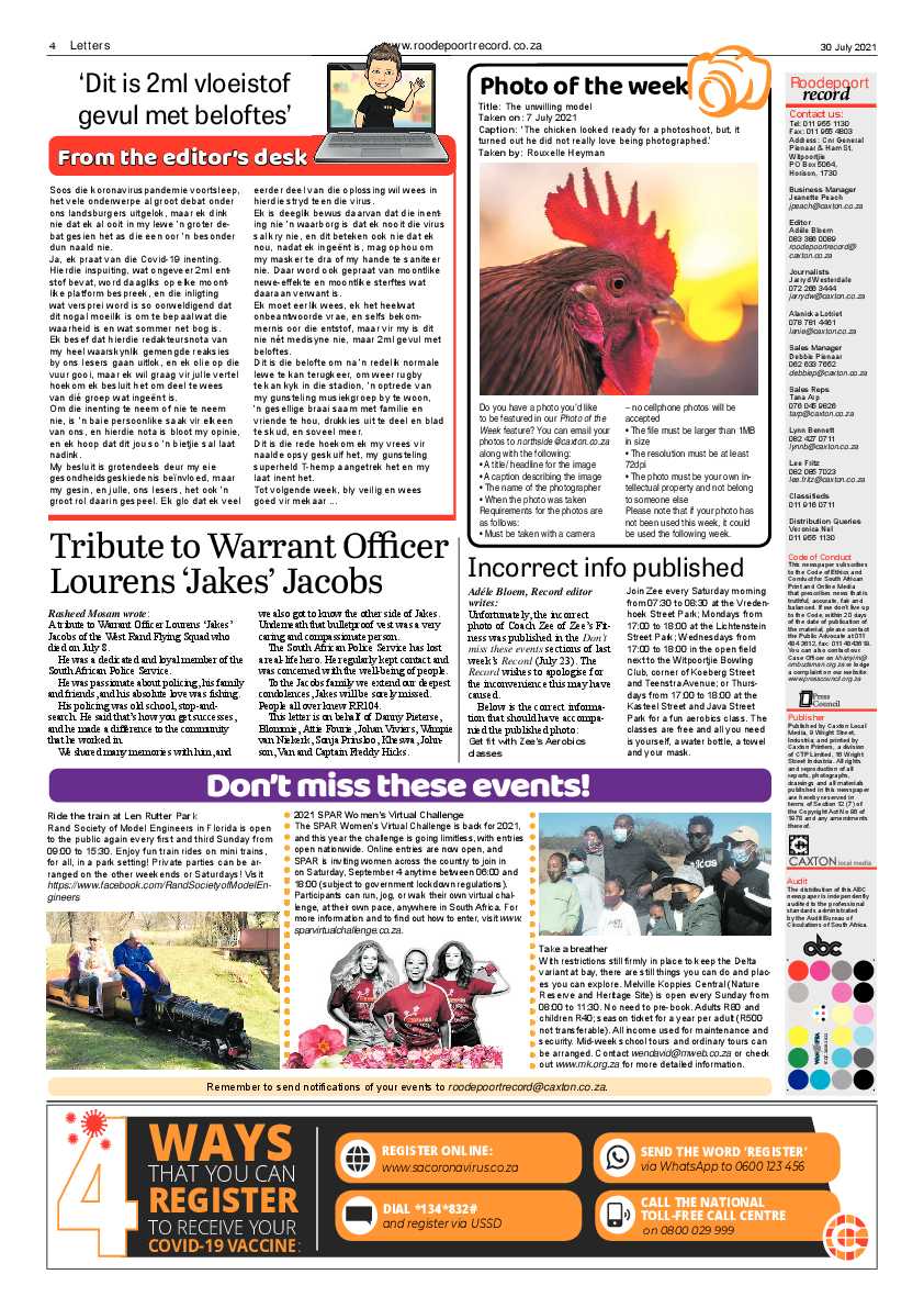 Roodepoort Record 30 July 2021 page 4