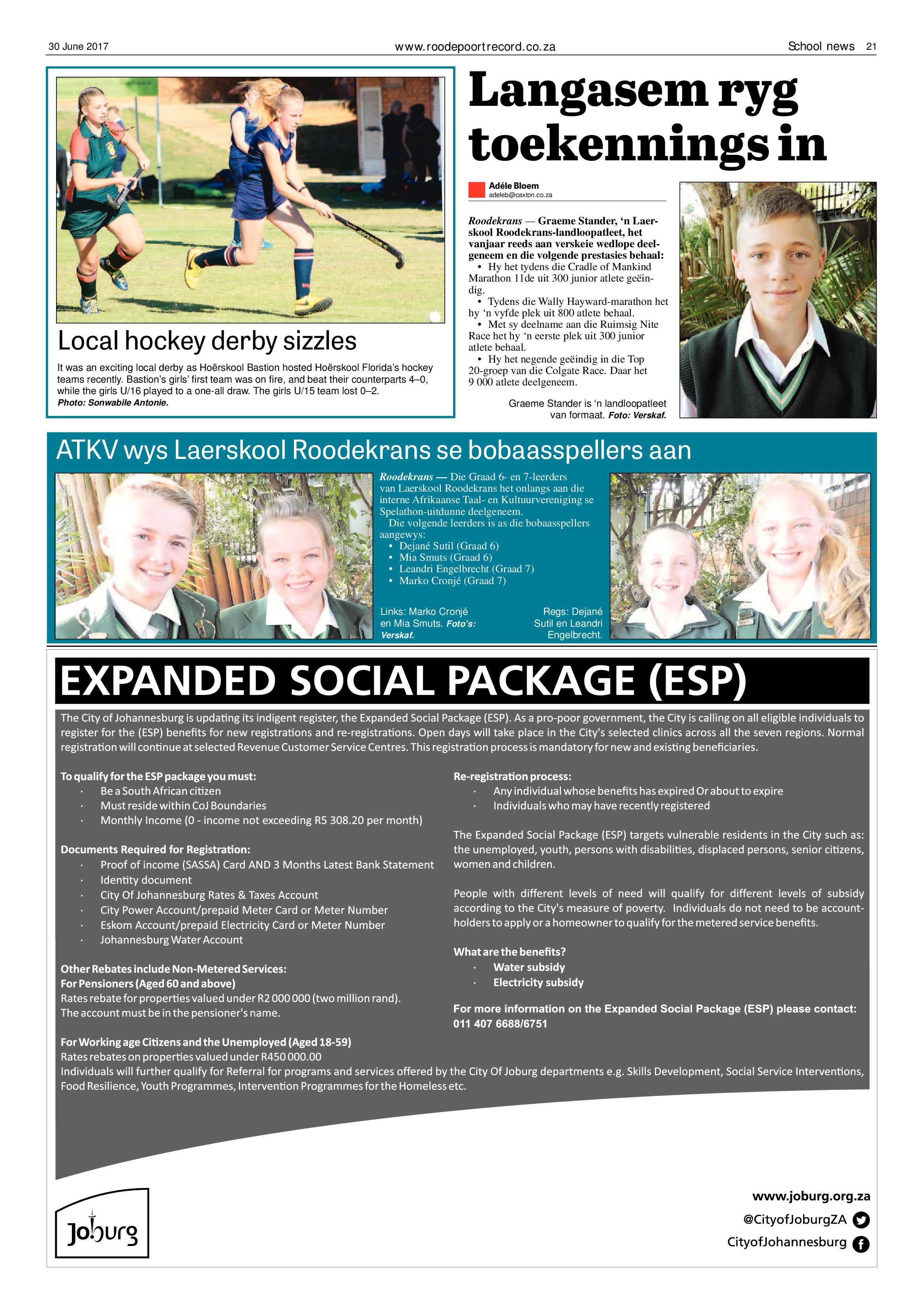 Roodepoort Record 30 June 2017 page 21