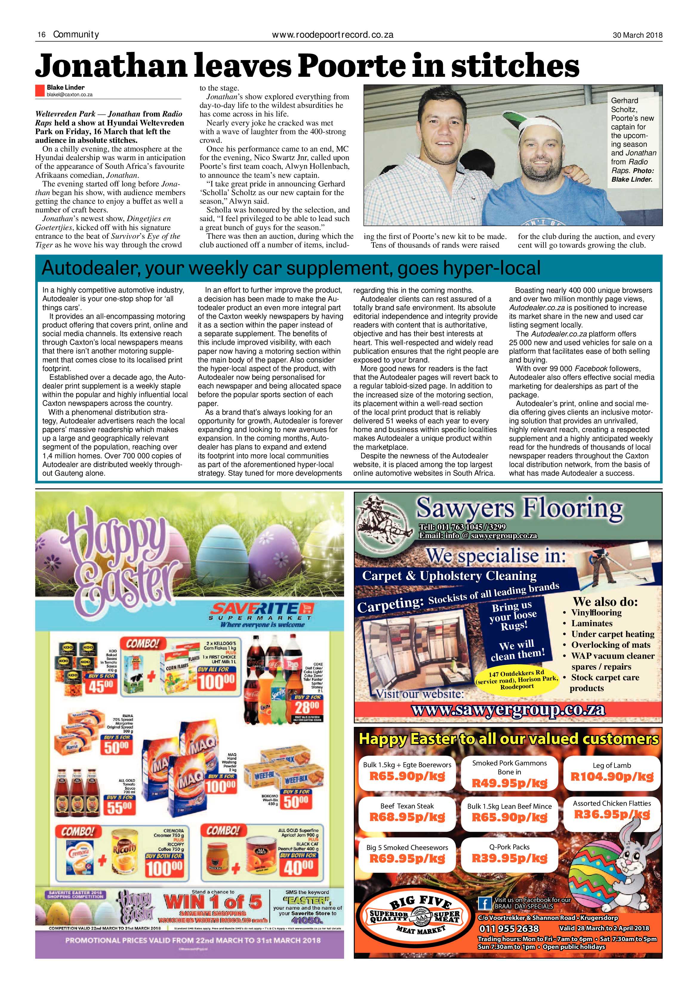 Roodepoort Record 30 March 2018 page 16