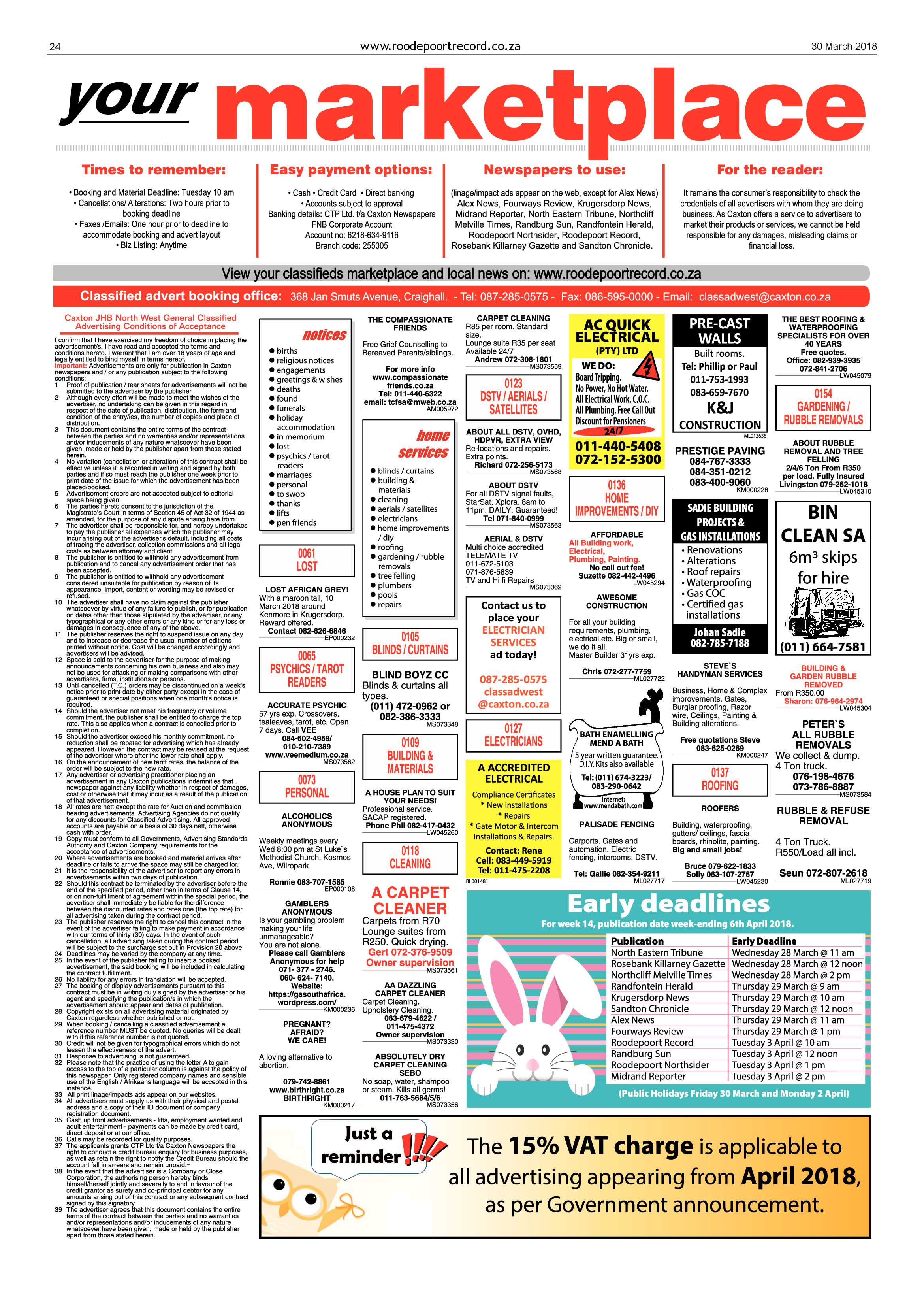 Roodepoort Record 30 March 2018 page 24