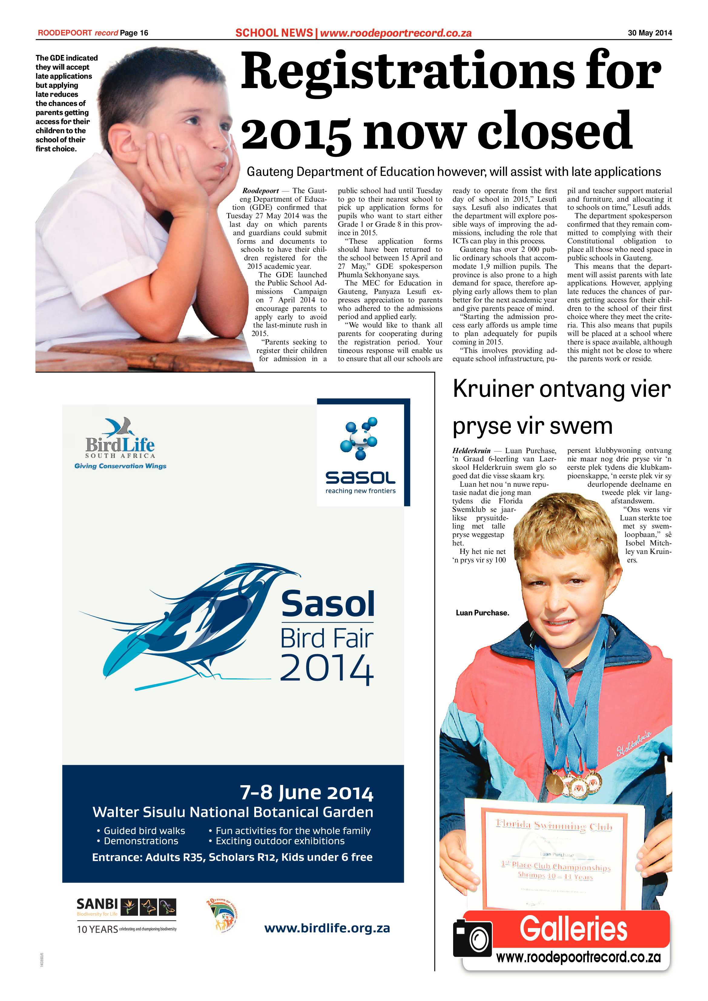 Roodepoort Record 30 May 2014 page 16