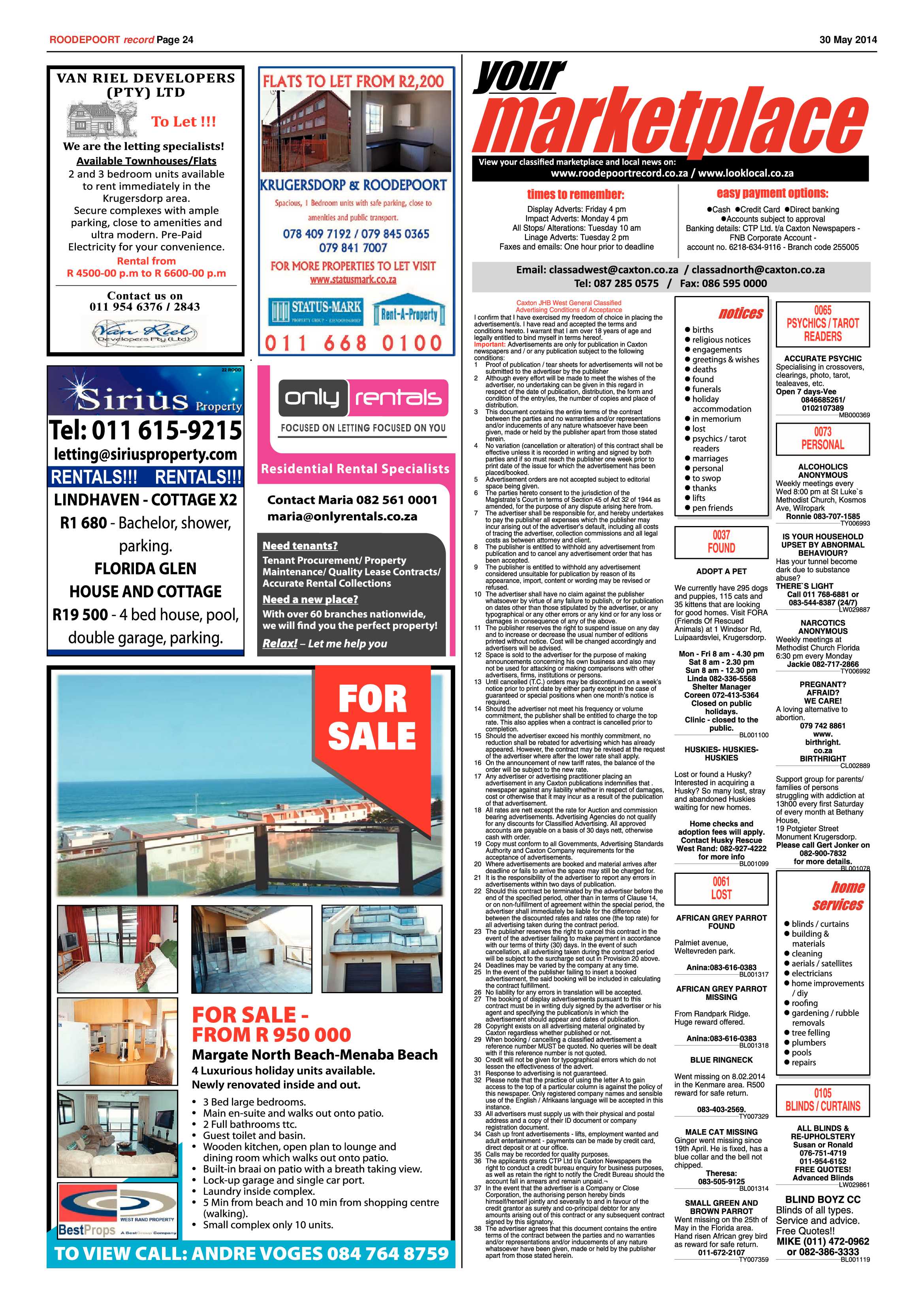 Roodepoort Record 30 May 2014 page 24