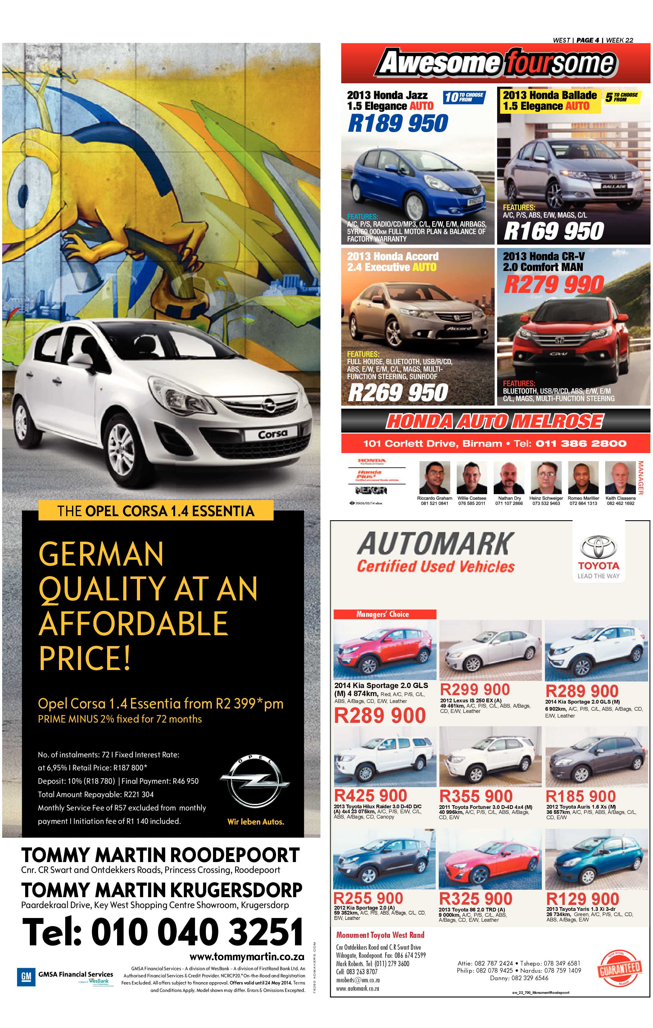 Roodepoort Record 30 May 2014 page 36