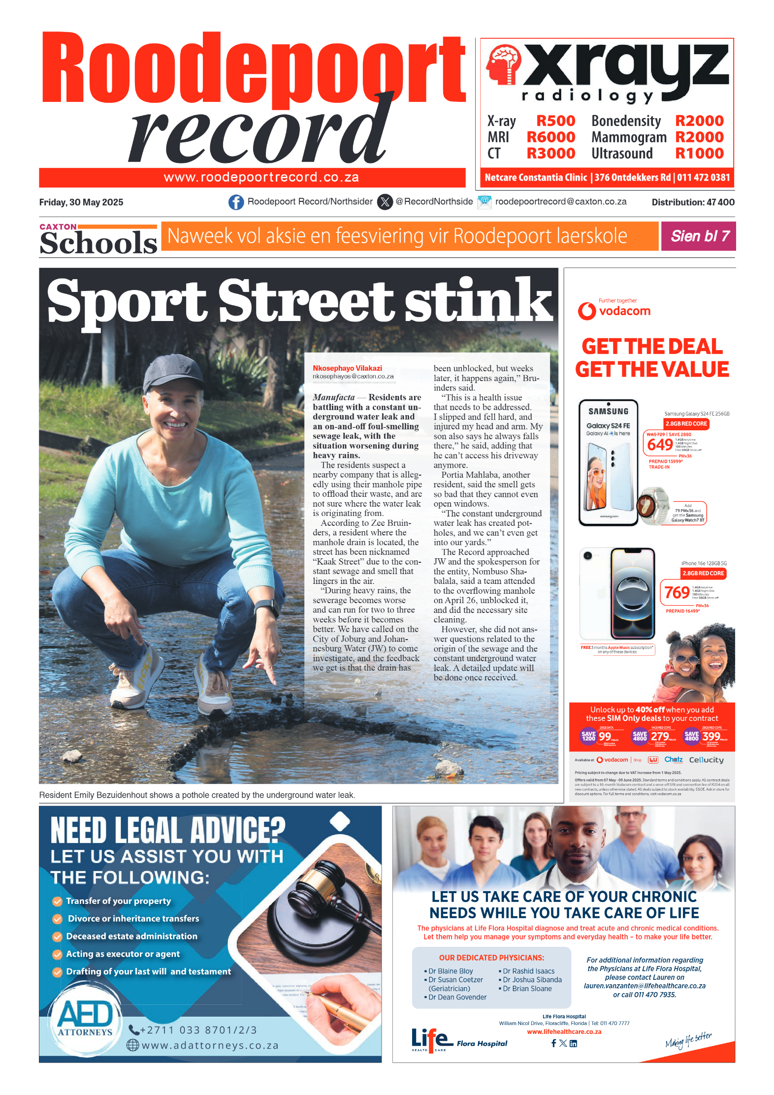 Roodepoort Record 30 May 2025 page 1