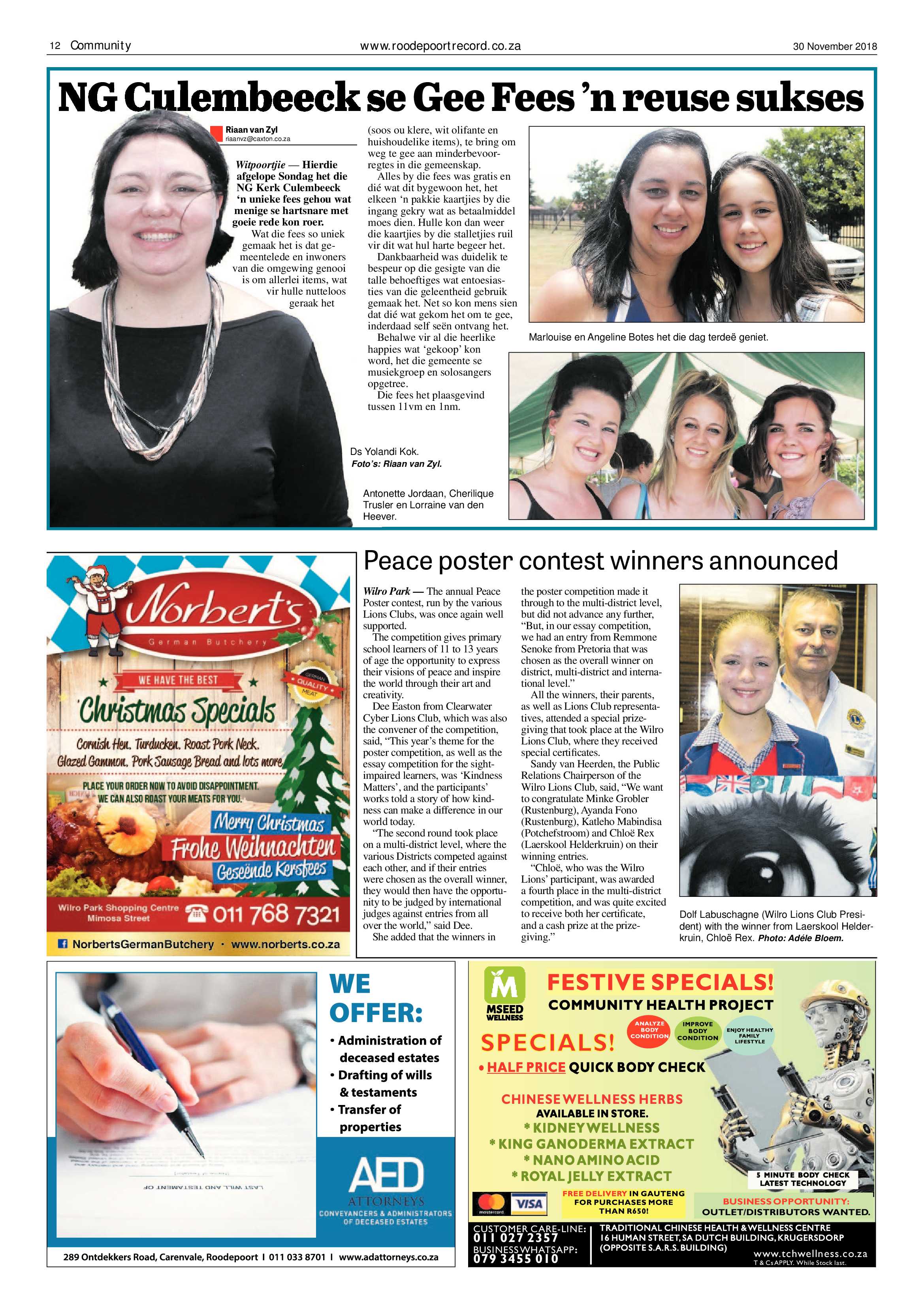 Roodepoort Record 30 November 2018 page 12