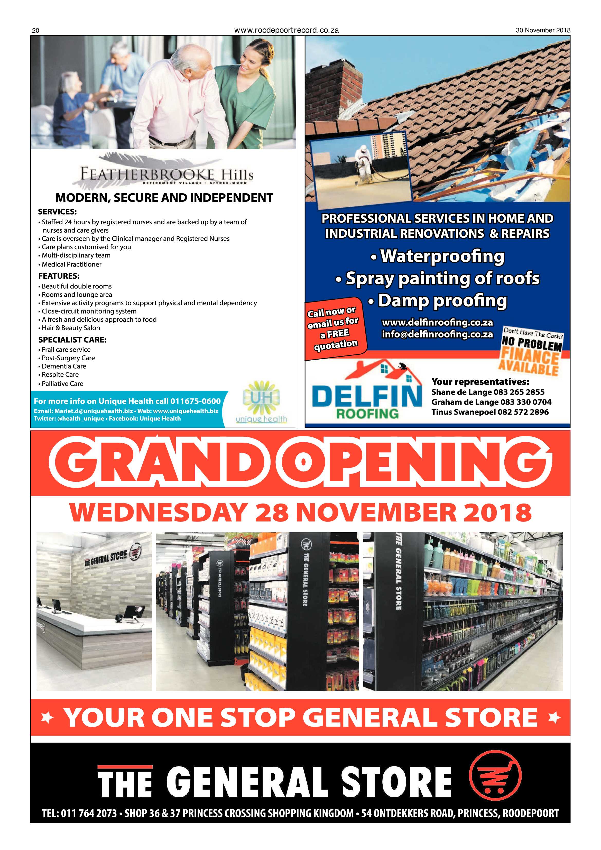 Roodepoort Record 30 November 2018 page 20